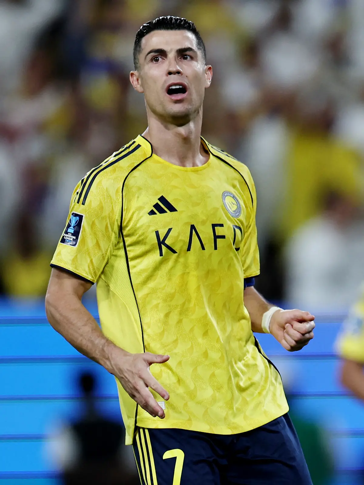 Soccer Football - AFC Champions League Two - Final - Al Nassr v Gamba Osaka - Al Awwal Park, Riydh, Saudi Arabia - May 16, 2026 Al Nassr's Cristiano Ronaldo reacts REUTERS/Hamad I Mohammed