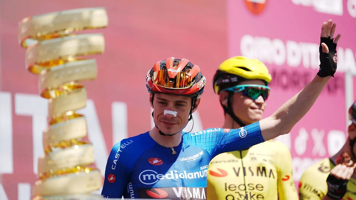 Jonas Vingegaard hat beim Giro d'Italia den Gesamtsieg im Blick.