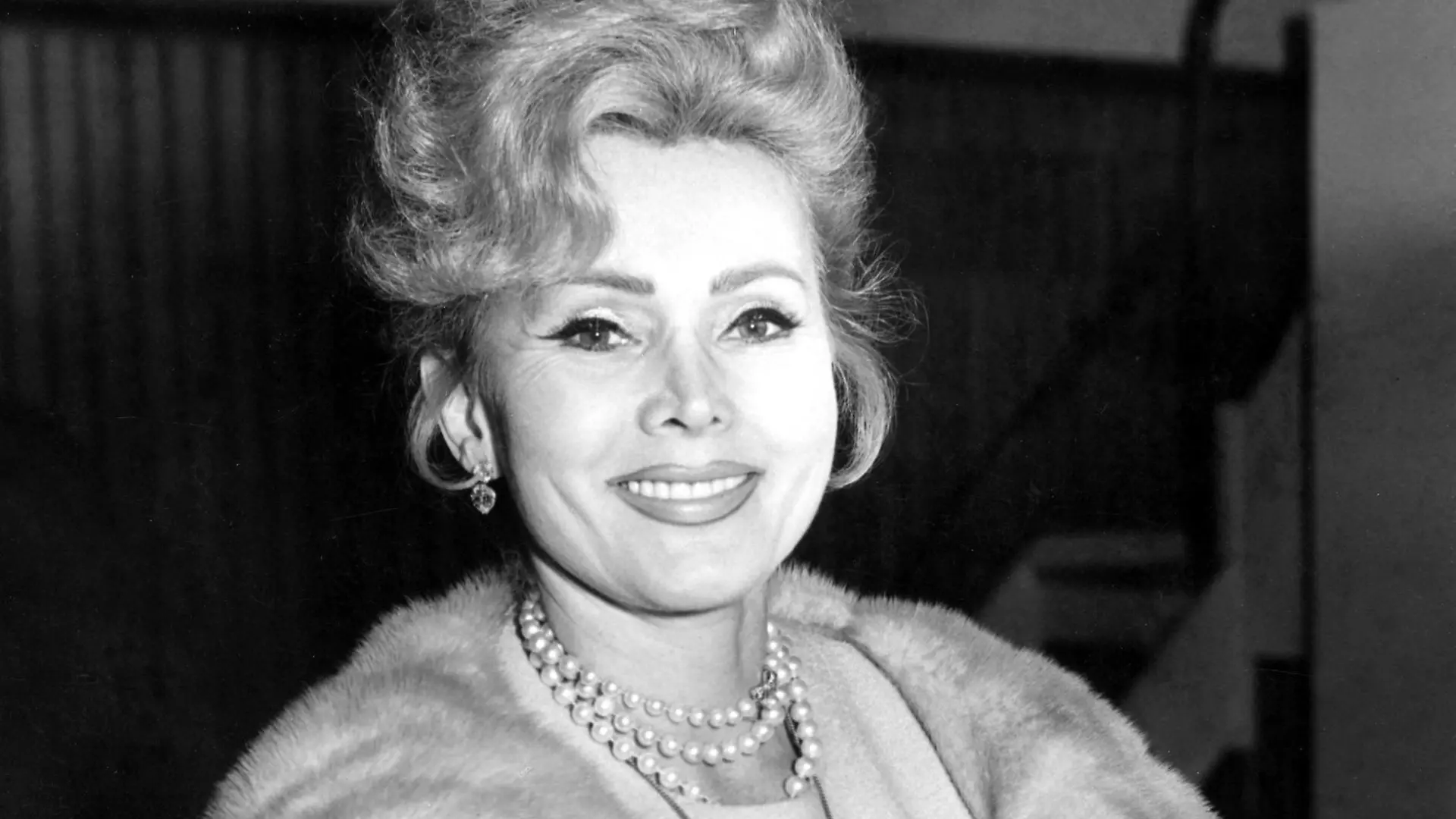 Oct 13, 1961 - London, England, UK - Hungarian actress Zsa Zsa Gabor is the prototypical professional celebrity : famous merely for being famous. She started her stage career in 1933 and three years later won the title of Miss Hungary. She followed her sister Eva to America in 1941, but unlike Eva, did not devote herself to acting. Rather, she inaugurated her lifelong career of collecting jewelry, husbands, and front-page publicity. London UK PUBLICATIONxINxGERxONLY - ZUMAk09
