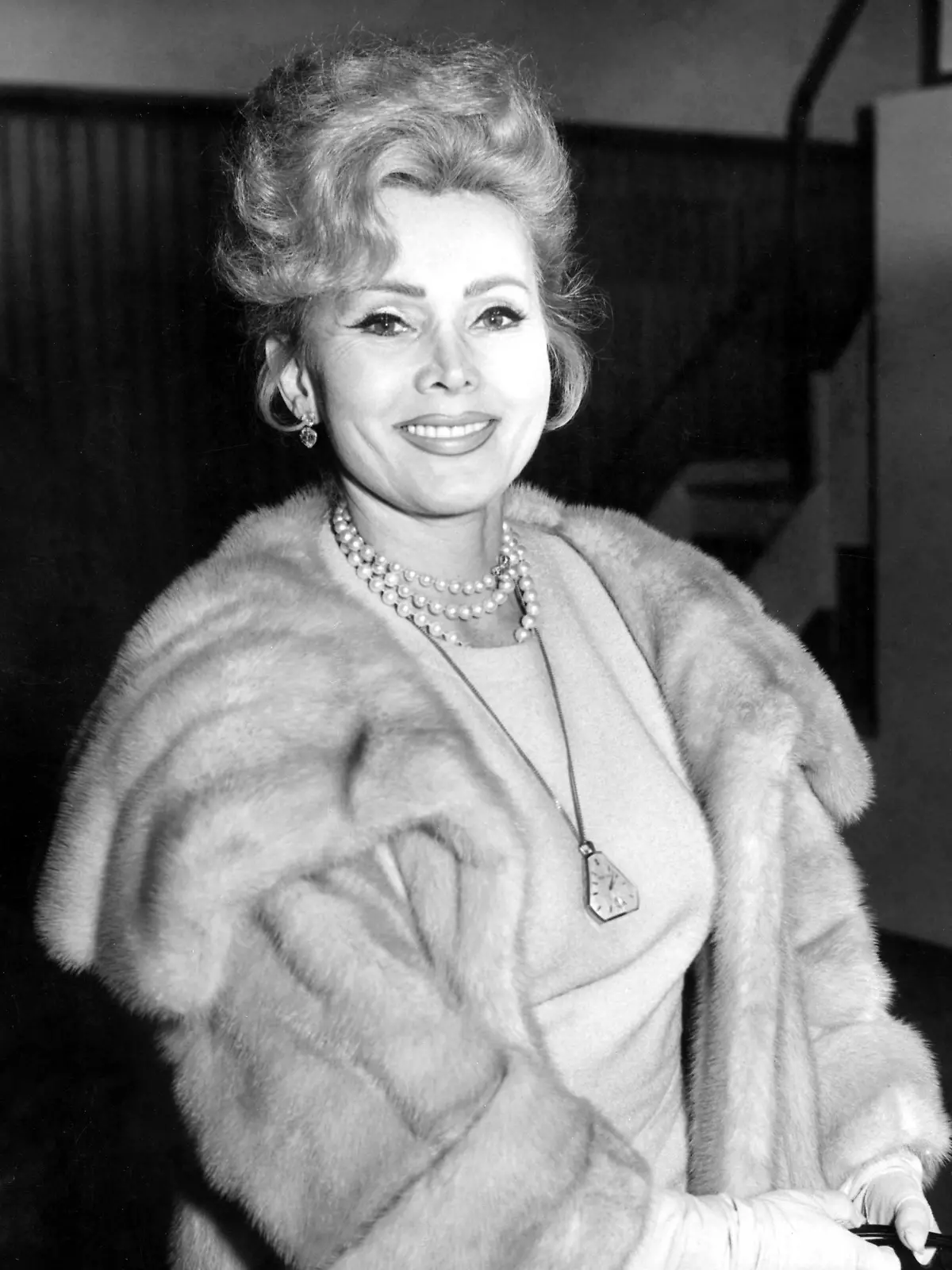Oct 13, 1961 - London, England, UK - Hungarian actress Zsa Zsa Gabor is the prototypical professional celebrity : famous merely for being famous. She started her stage career in 1933 and three years later won the title of Miss Hungary. She followed her sister Eva to America in 1941, but unlike Eva, did not devote herself to acting. Rather, she inaugurated her lifelong career of collecting jewelry, husbands, and front-page publicity. London UK PUBLICATIONxINxGERxONLY - ZUMAk09  