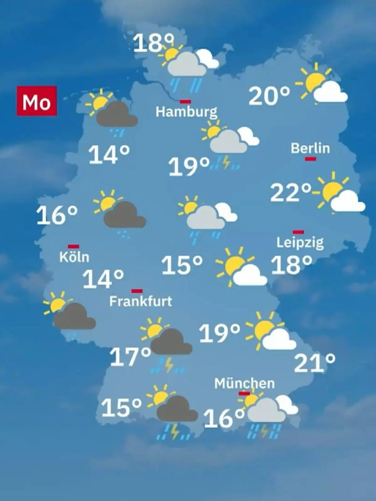 Bild zu: "Aktuelle Vorhersage"