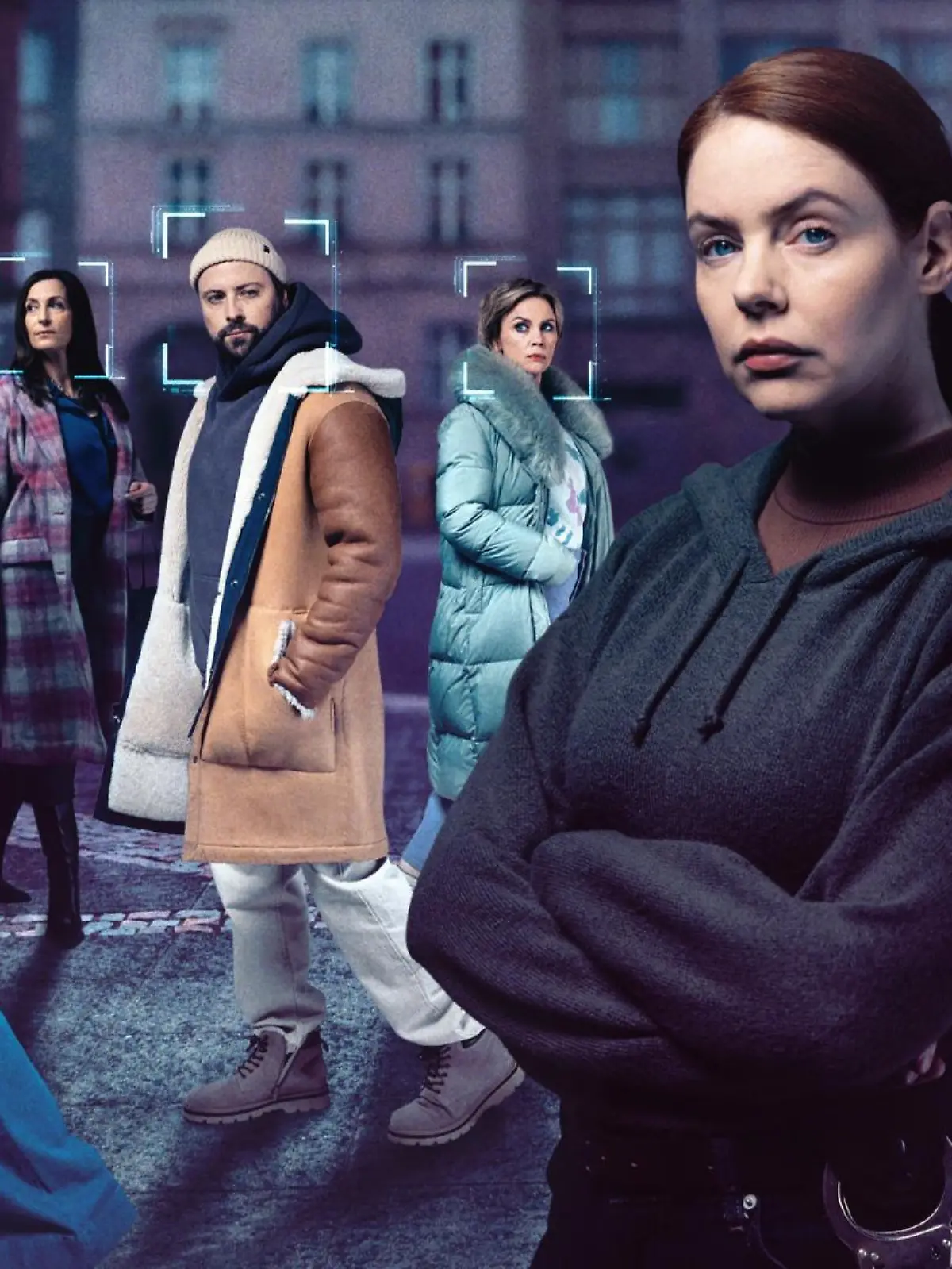 Von links: Jo Gerner (Wolfgang Bahro), Matilda (Anna-Katharina Fecher), Laura (Chryssanthi Kavazi), Katrin (Ulrike Frank), John (Felix von Jascheroff), Yvonne (Gisa Zach), Toni (Olivia Marei)