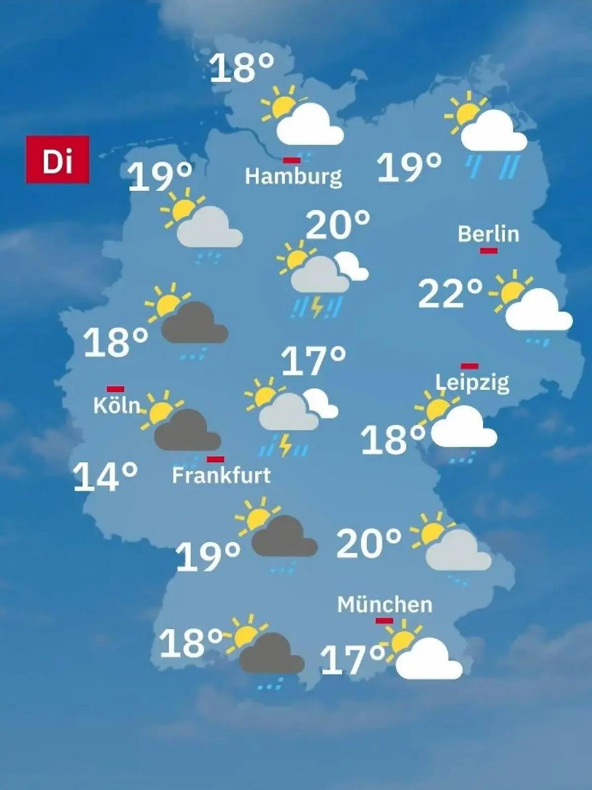 Bild zu: "Aktuelle Wettervorhersage"