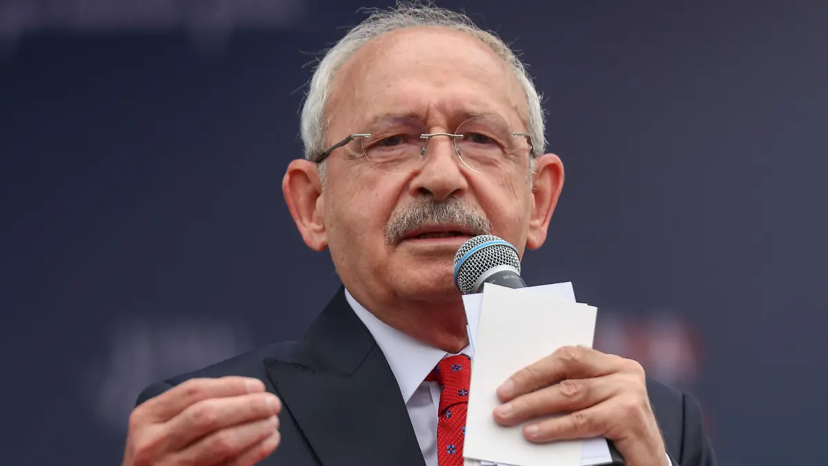 Türkei, Kemal Kilicdaroglu Wahlkampf in Sivas Kemal Kilicdaroglu, presidential candidate from the Turkish oppositions six-party alliance speaks during a campaign event ahead of the 14 May general election, in Sivas, Turkey, 11 May 2023.  Copyright: AlpxErenxKayax-xDepoxPhotos 17935601