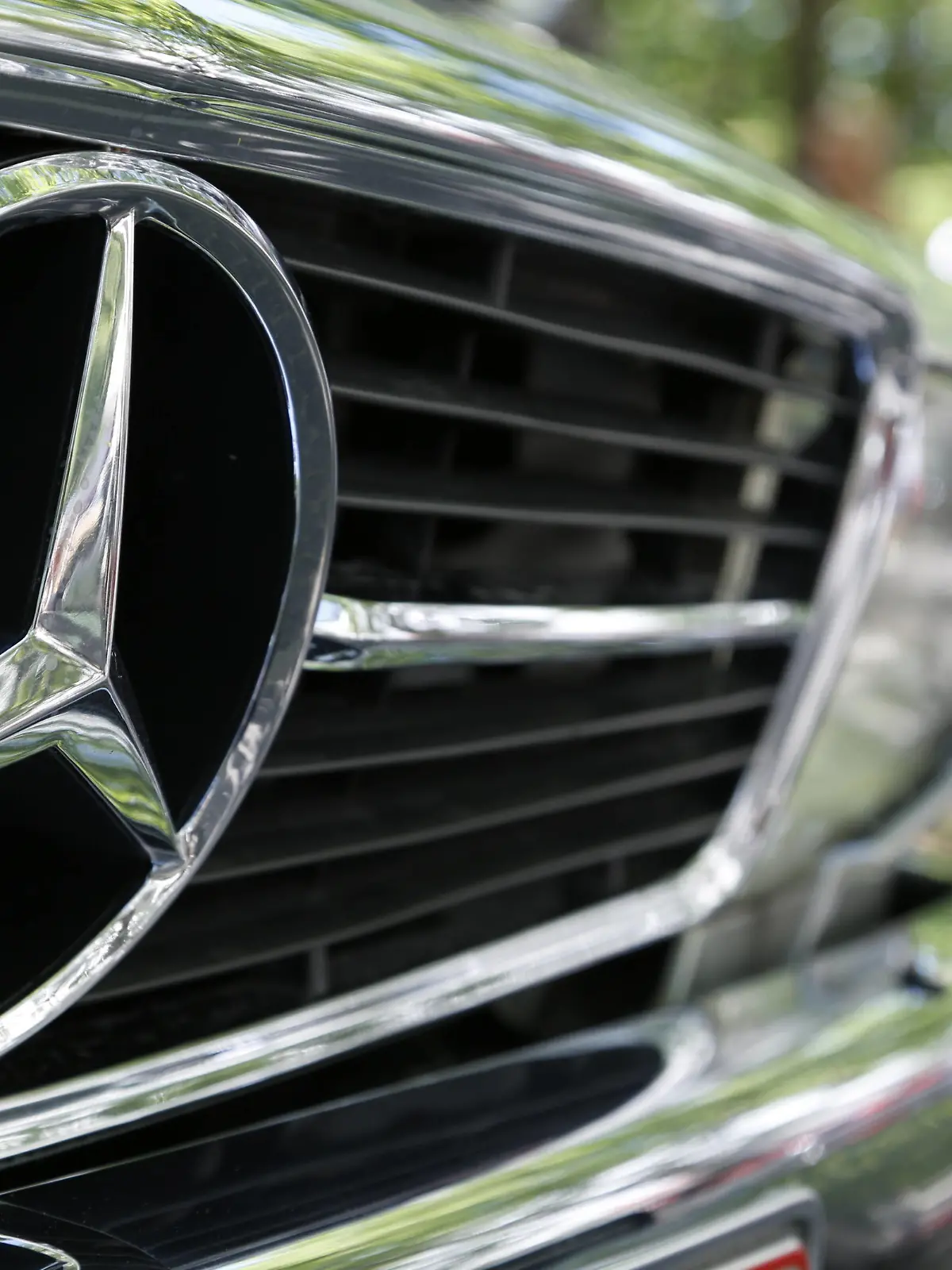 Mercedes Stern an einem alten Mercedes Benz *** Mercedes star on an old Mercedes Benz 