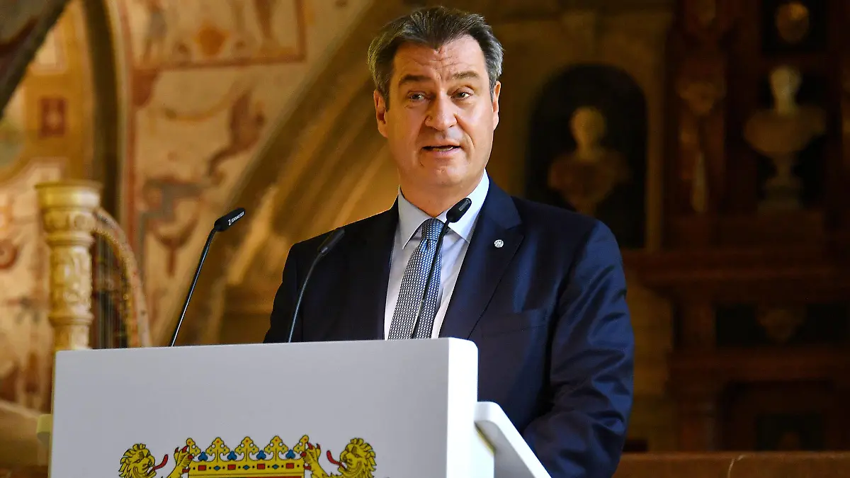  Markus Söder, der Politiker bei der Verleihung vom Bayerischen Verdienstorden am 8.7.2021 in München Verleihung vom Bayerischen Verdienstorden 2021 inj München *** Markus Söder, the politician at the award ceremony of the Bavarian Order of Merit on 8 7 2021 in Munich Award ceremony of the Bavarian Order of Merit 2021 in Munich PUBLICATIONxINxGERxSUIxAUTxONLY