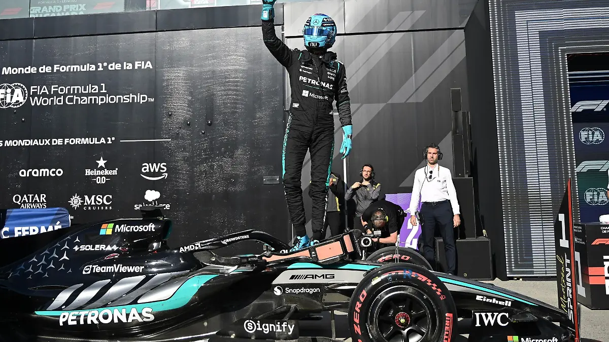 George Russell siegt im Sprint.