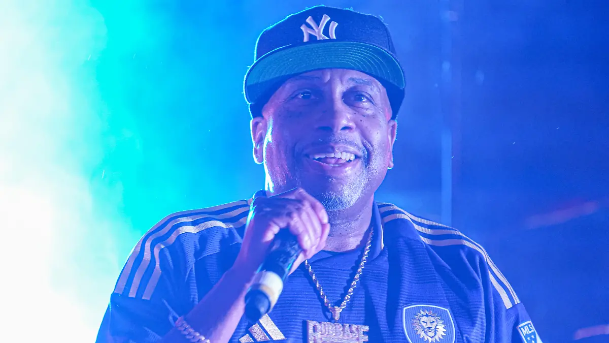 Orlando, Florida, USA, March 23, 2024, Hip Hop Artist Rob Base performs during a 90s concert hosted by Orlando City SC at Inter&Co Stadium. (Photo by Marty Jean-Louis/Sipa USA)