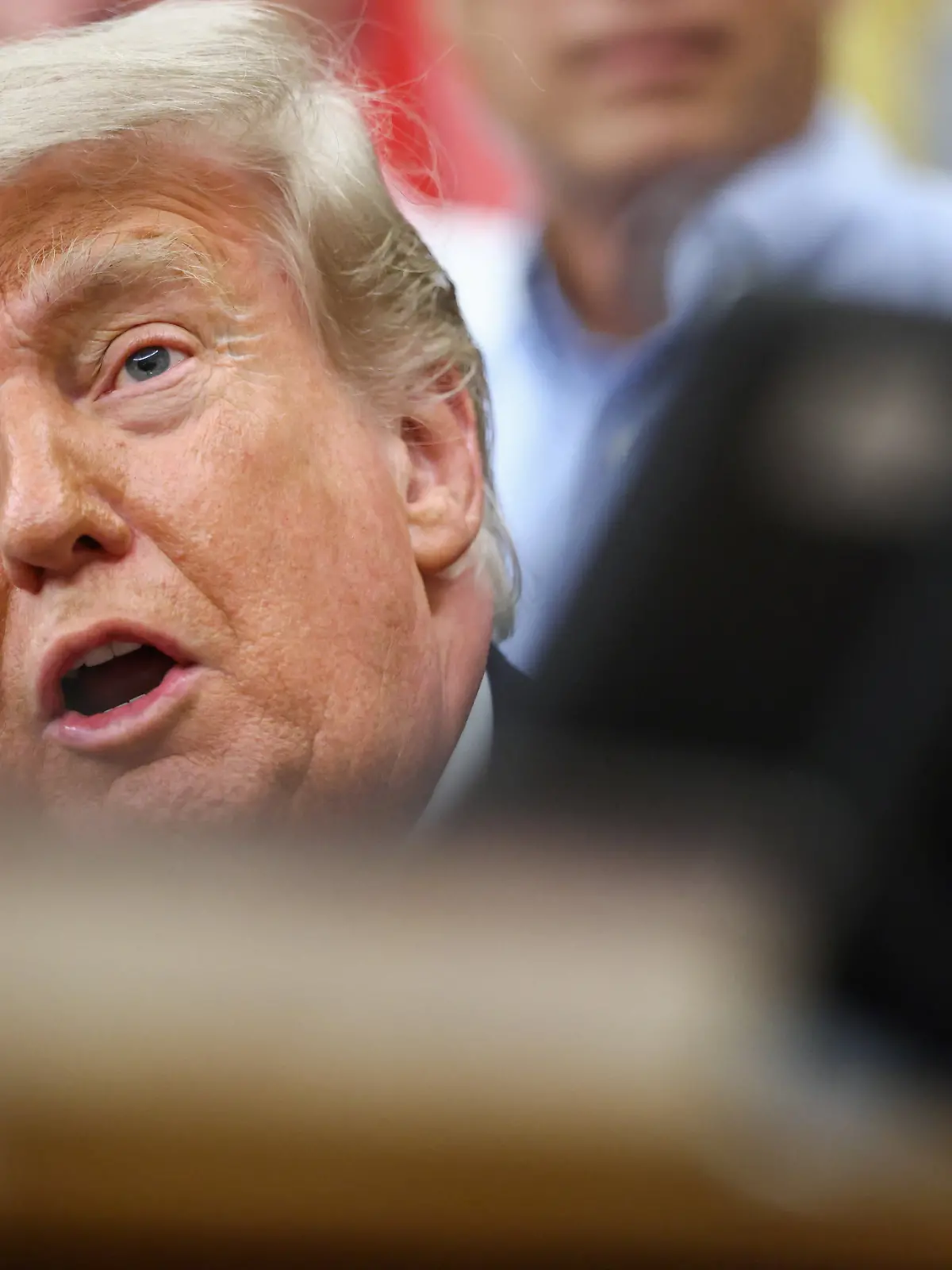 U.S. President Donald Trump speaks during an announcement with U.S. Environmental Protection Agency (EPA) Administrator Lee Zeldin (not pictured) in the Oval Office at the White House, in Washington, D.C., U.S., May 21, 2026. REUTERS/Kevin Lamarque