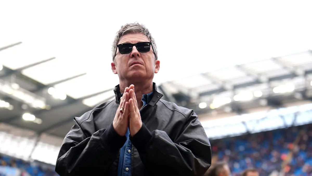 Manchester City v Arsenal - Premier League - Etihad Stadium. Noel Gallagher ahead of the Premier League match at the Etihad Stadium, Manchester. Picture date: Sunday April 19, 2026. Photo credit should read: Martin Rickett/PA Wire. RESTRICTIONS: EDITORIAL USE ONLY No use with unauthorised audio, video, data, fixture lists, club/league logos or "live" services. Online in-match use limited to 120 images, no video emulation. No use in betting, games or single club/league/player publications. URN:84328731