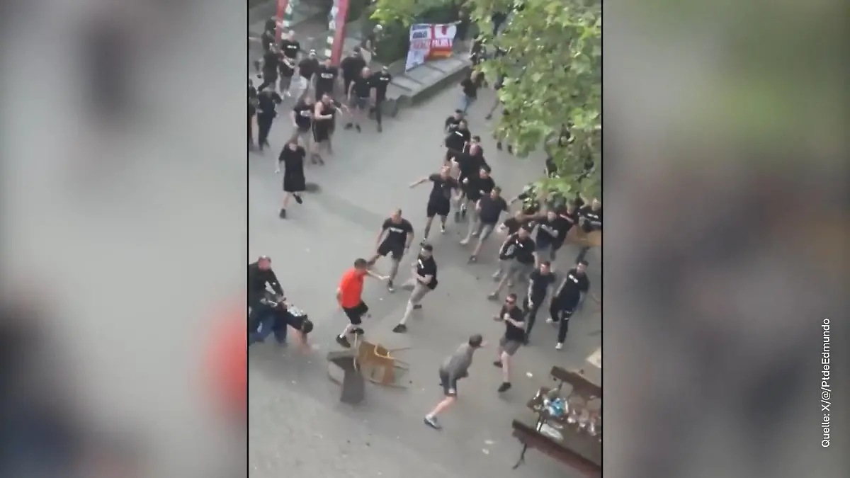 Spanische Fans stürmen auf Engländer los – die Polizei verhindert Schlimmeres Fan-Randale in Leipzig