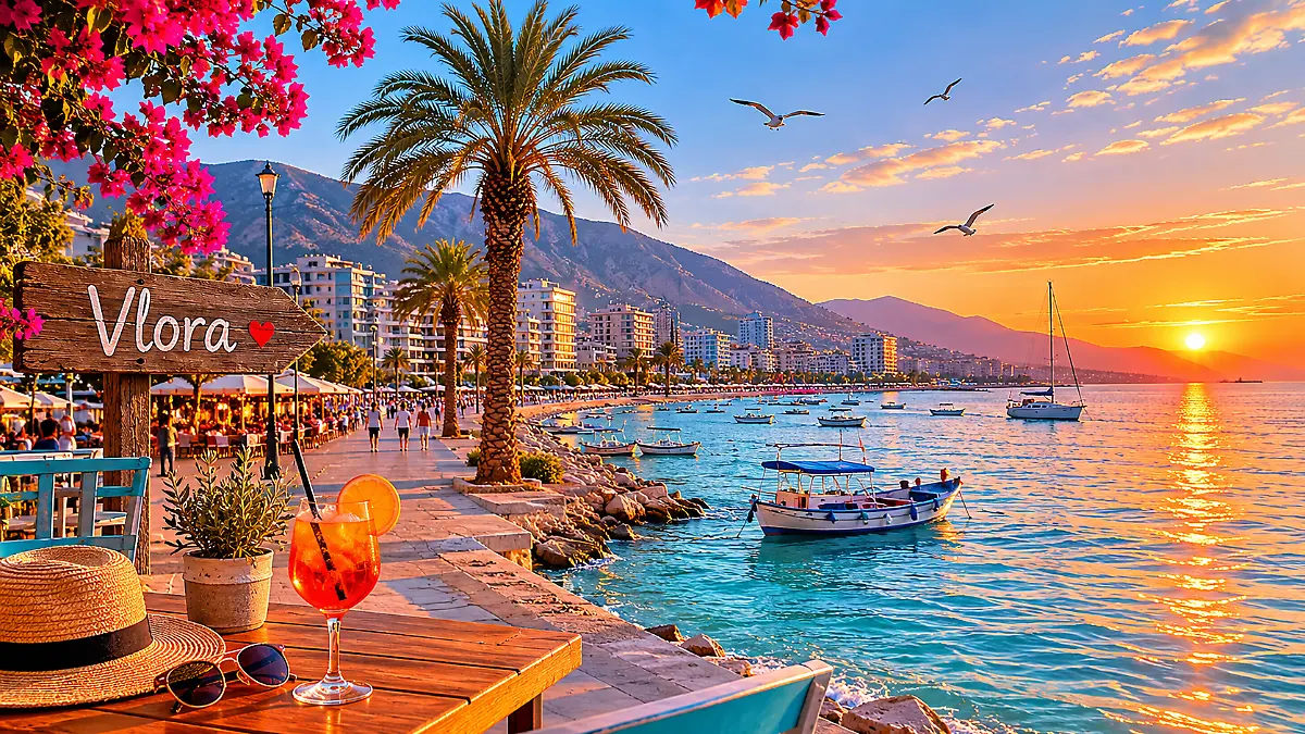 Sommer, Sonne, Meeresbrise – für viele Urlauber der Stadt Vlora bleibt es bei einem Traum