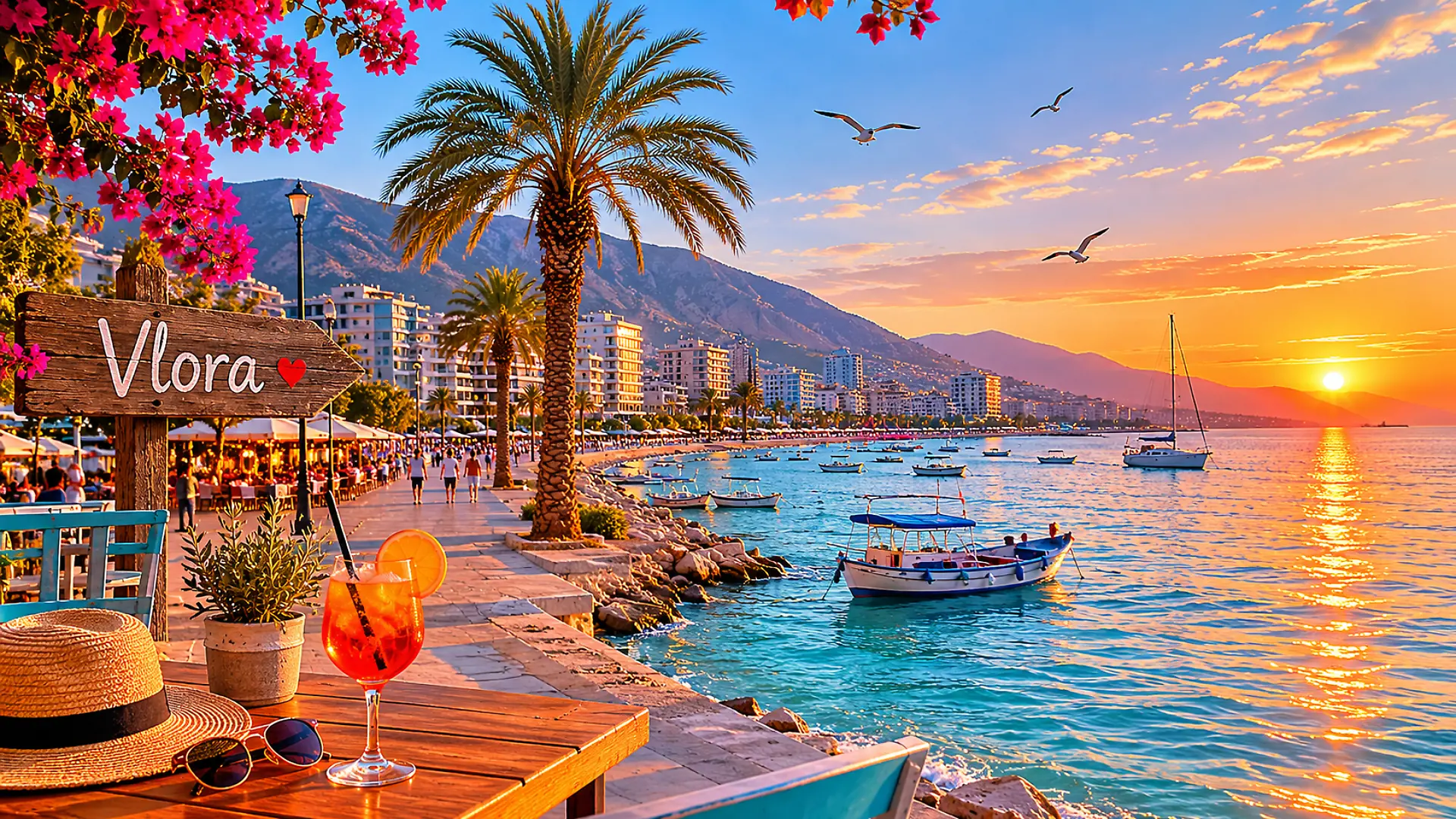 Sommer, Sonne, Meeresbrise – für viele Urlauber der Stadt Vlora bleibt es bei einem Traum