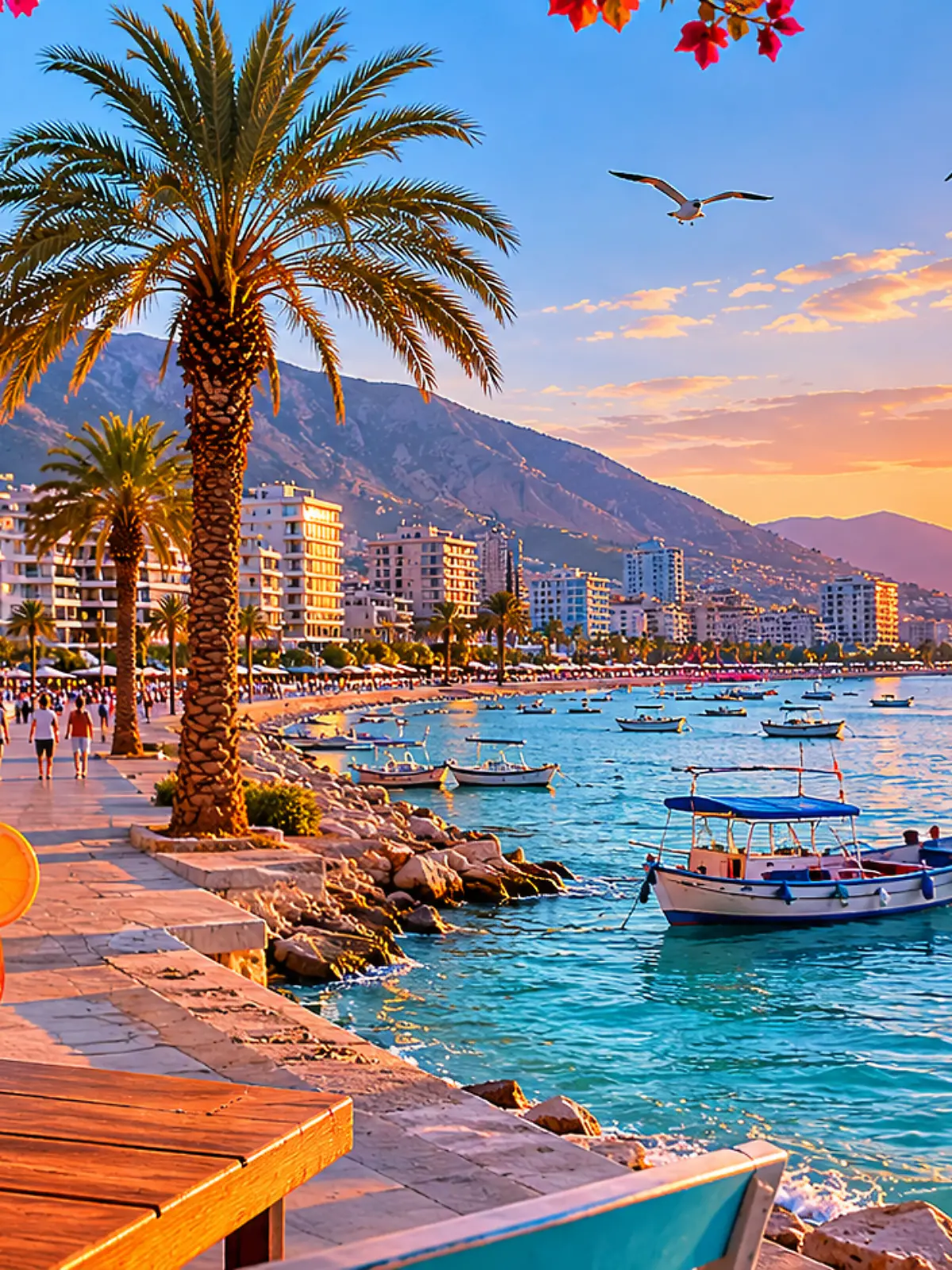Sommer, Sonne, Meeresbrise – für viele Urlauber der Stadt Vlora bleibt es bei einem Traum