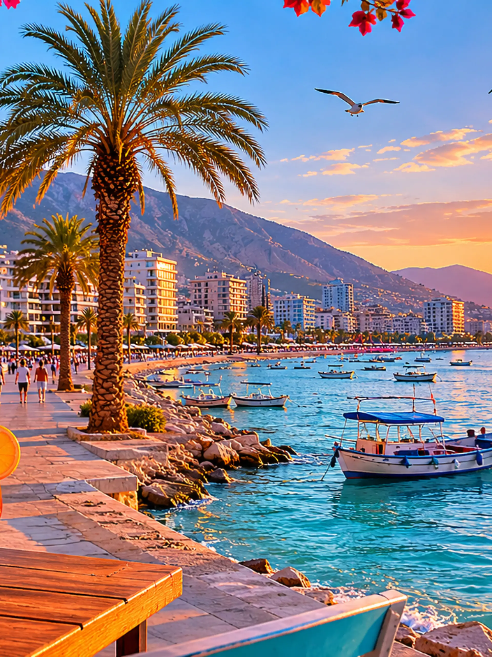 Sommer, Sonne, Meeresbrise – für viele Urlauber der Stadt Vlora bleibt es bei einem Traum
