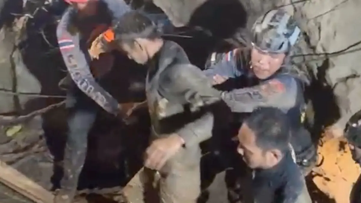 Große Erleichterung in Laos: Der erste der fünf Eingeschlossenen ist in Sicherheit.