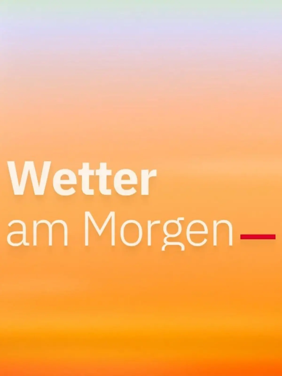 Bild zu: "Aktuelle Wettervorhersage"