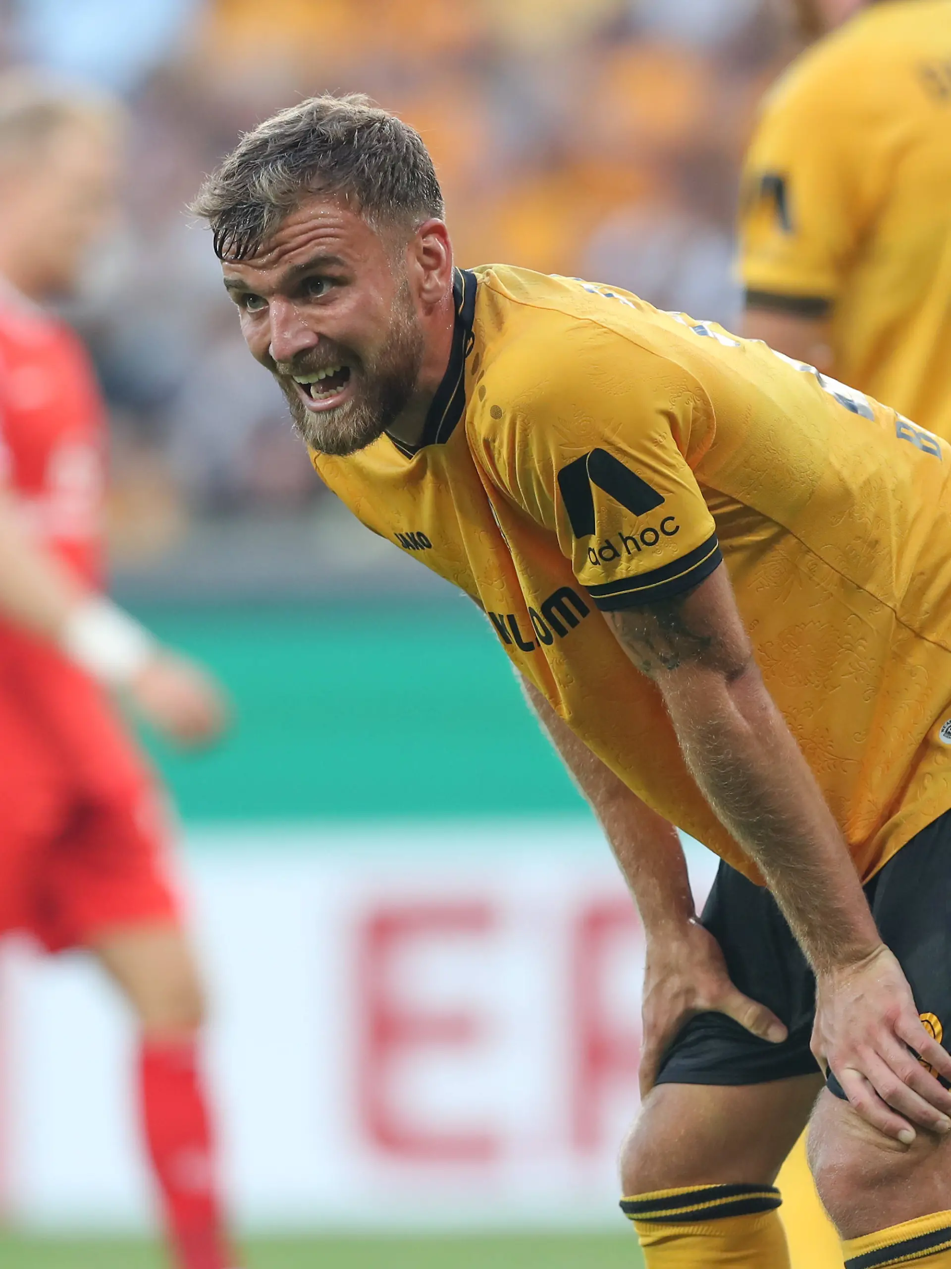  Fussball DFB Pokal 1. Runde, SG Dynamo Dresden - 1. FSV Mainz 05 emspor, v.l. Lars Buenning Bünning