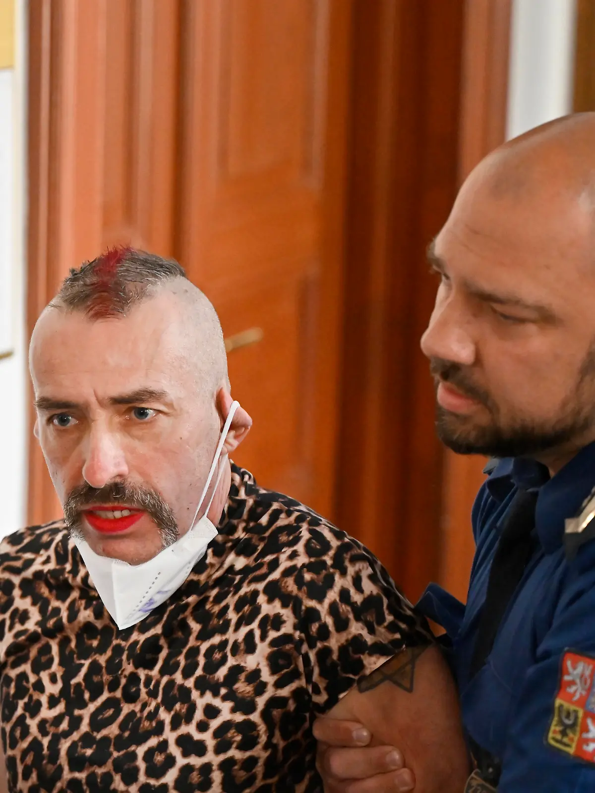 Public court present ruling on extradition of right-wing extremist Sven Liebich, who now identifies as a woman named Marla Svenja Liebich, to Germany, Regional Court in Plzen, Czech Republic, on June 1st, 2026. (CTK Photo/Miroslav Chaloupka)
