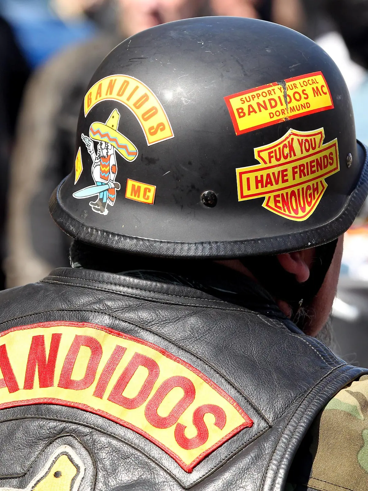 Bildnummer: 53968970  Datum: 18.04.2010  Copyright: imago/biky
DEU, Essen: City Run vom Motorrad Club - Bandidos -   Gesellschaft Motorrad Motorradgang Biker Bikertreffen Bandidos kbdig xdp 2010 quer o0 Motorradclub

Bildnummer 53968970 Date 18 04 2010 Copyright Imago biky DEU Eat City Run of Motorcycle Club Bandidos Society Motorcycle Motorcycle Gang Bikers Bikers meeting Bandidos Kbdig XDP 2010 horizontal o0 Motorcycle Club 