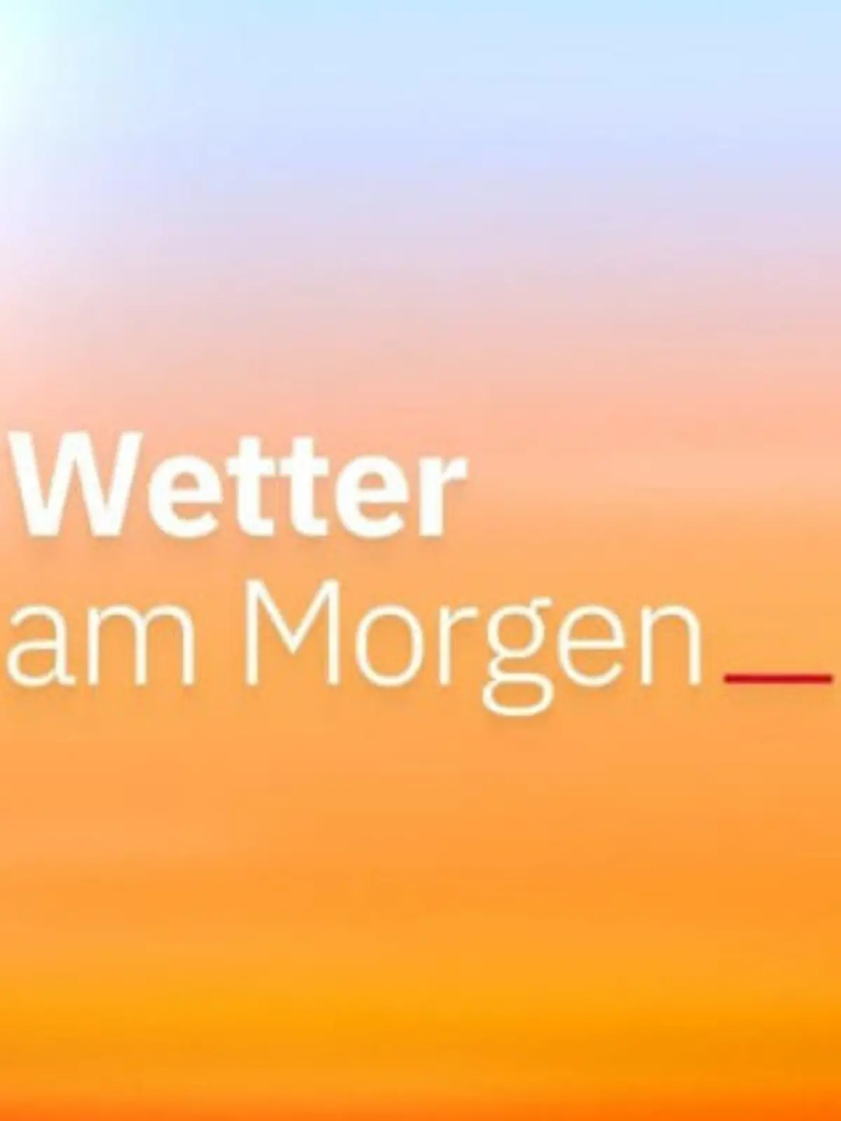 Bild zu: "Aktuelle Wettervorhersage"