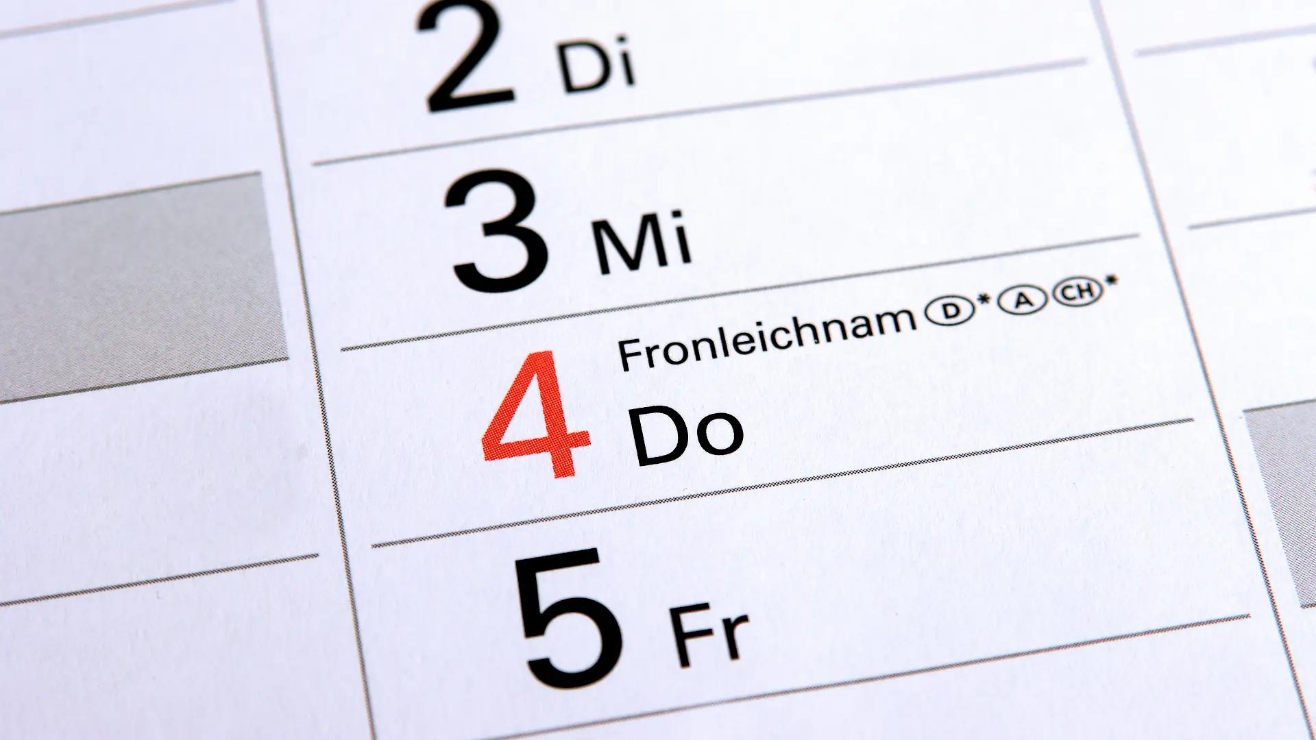 Am 04. Juni ist Fronleichnam – doch nicht allen Bundesländern ist das ein Feiertag.
