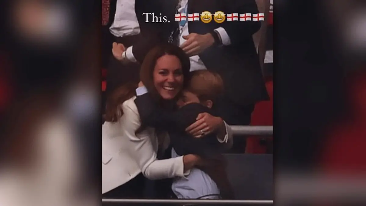 Prinz George hatte sich erst über das Führungstor der englischen Mannschaft gefreut.