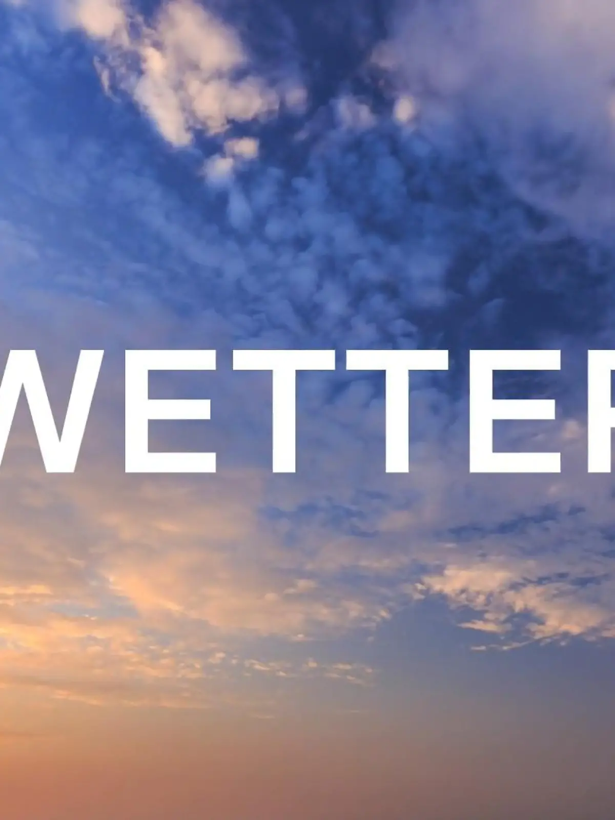 Bild zu: "Aktuelle Wettervorhersage"