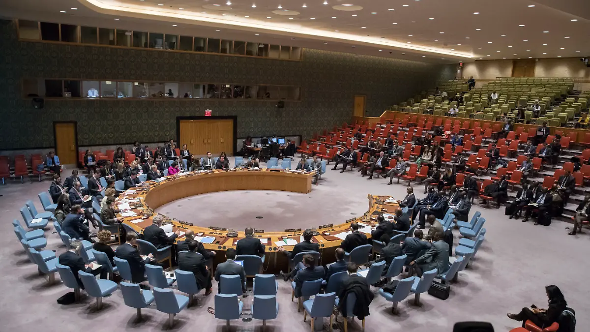 11.04.2018, USA, New York: Der UN-Sicherheitsrats trifft sich zu einer Sitzung zur Situation in Mali. Foto: Mary Altaffer/AP/dpa +++ dpa-Bildfunk +++