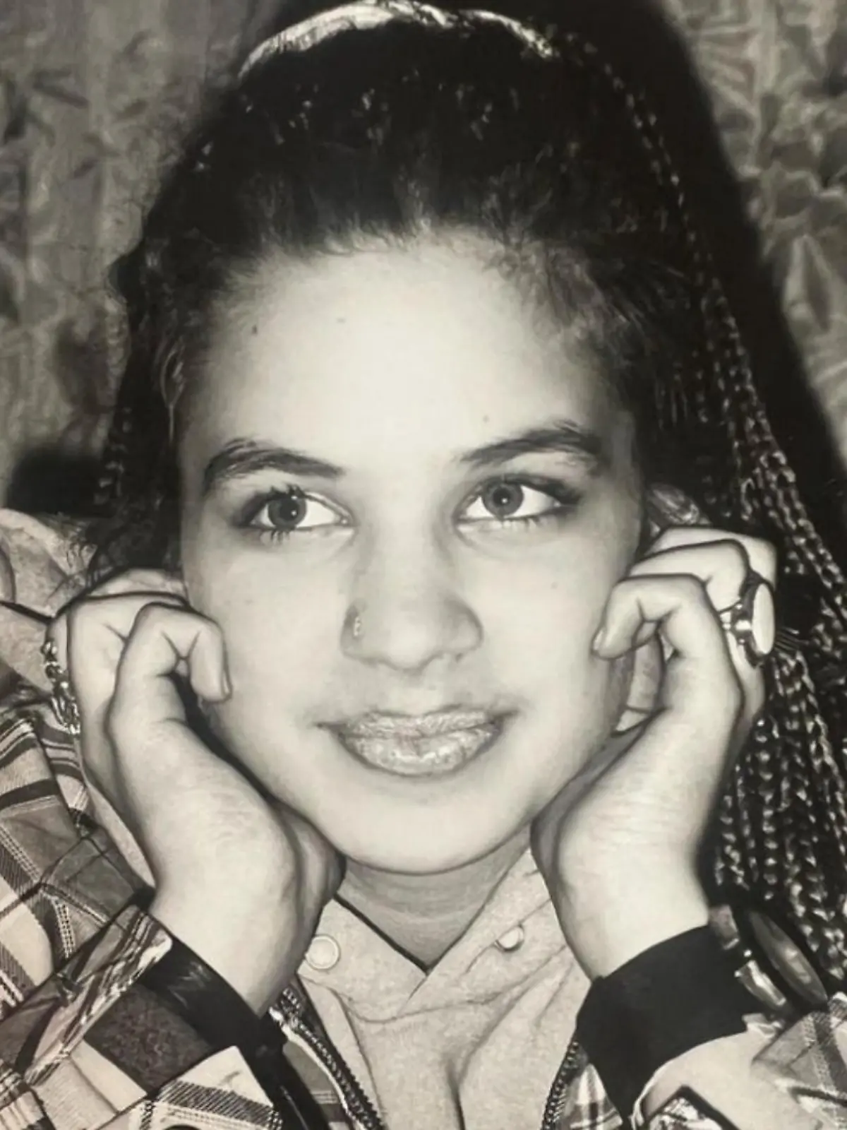 Throwback-Foto zeigt Schauspielerin als als dunkelhaariges „Hip Hop Girly“.