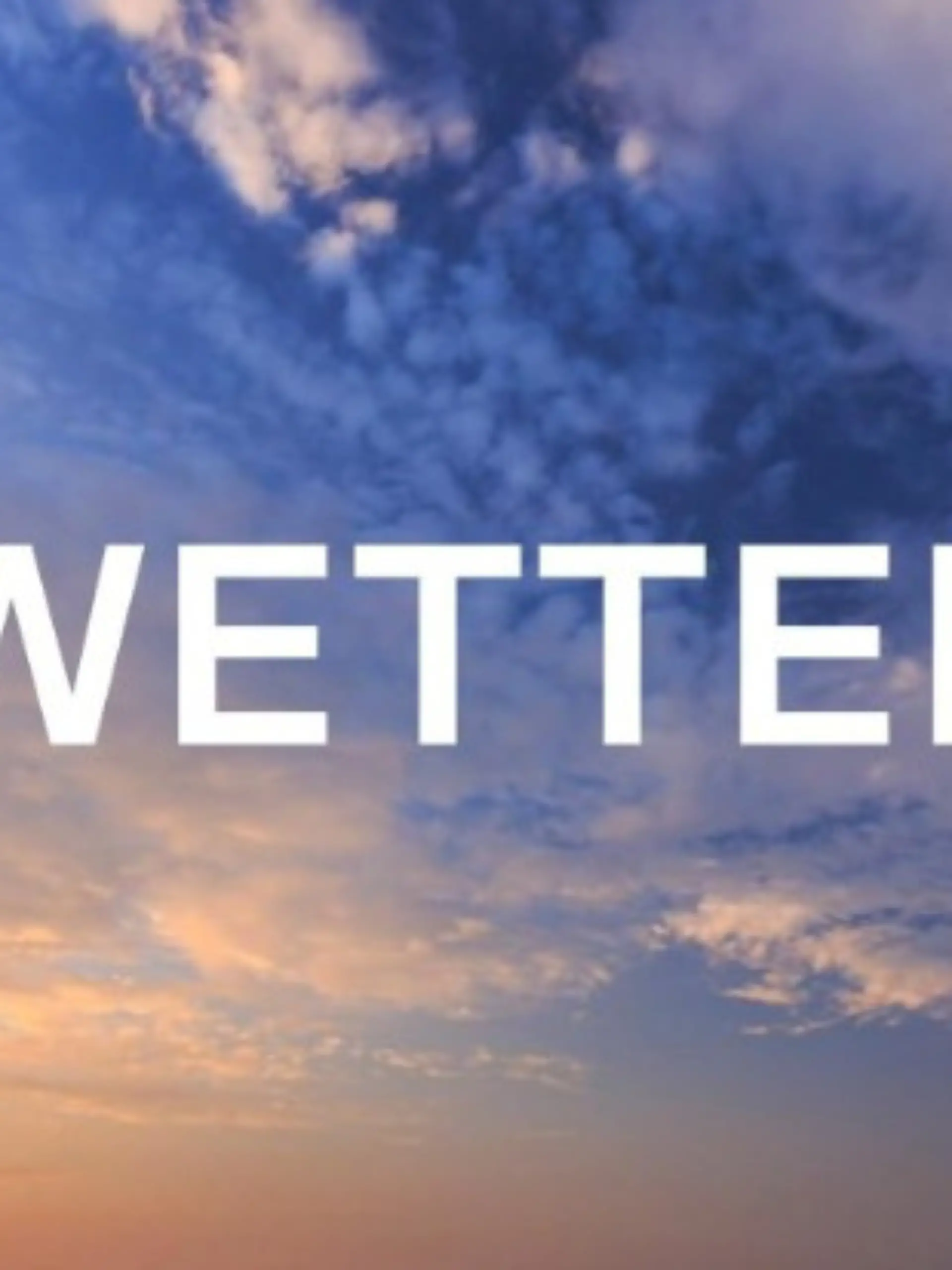 Bild zu: "Wettervorhersage"