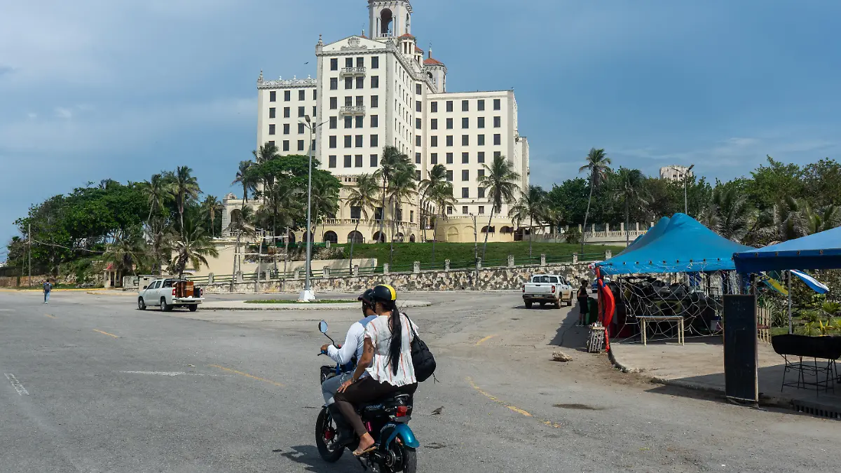 HAVANA, CUBA - JUNE 3: Hotel Nacional de Cuba stands as a landmark state-owned property in Havana as seen in Havana, Cuba, on June 3, 2026. The historic hotel continues operating under Gaviota (GAESA) amid shifting foreign hotel management and tightening U.S. sanctions. Magdalena Chodownik / Anadolu