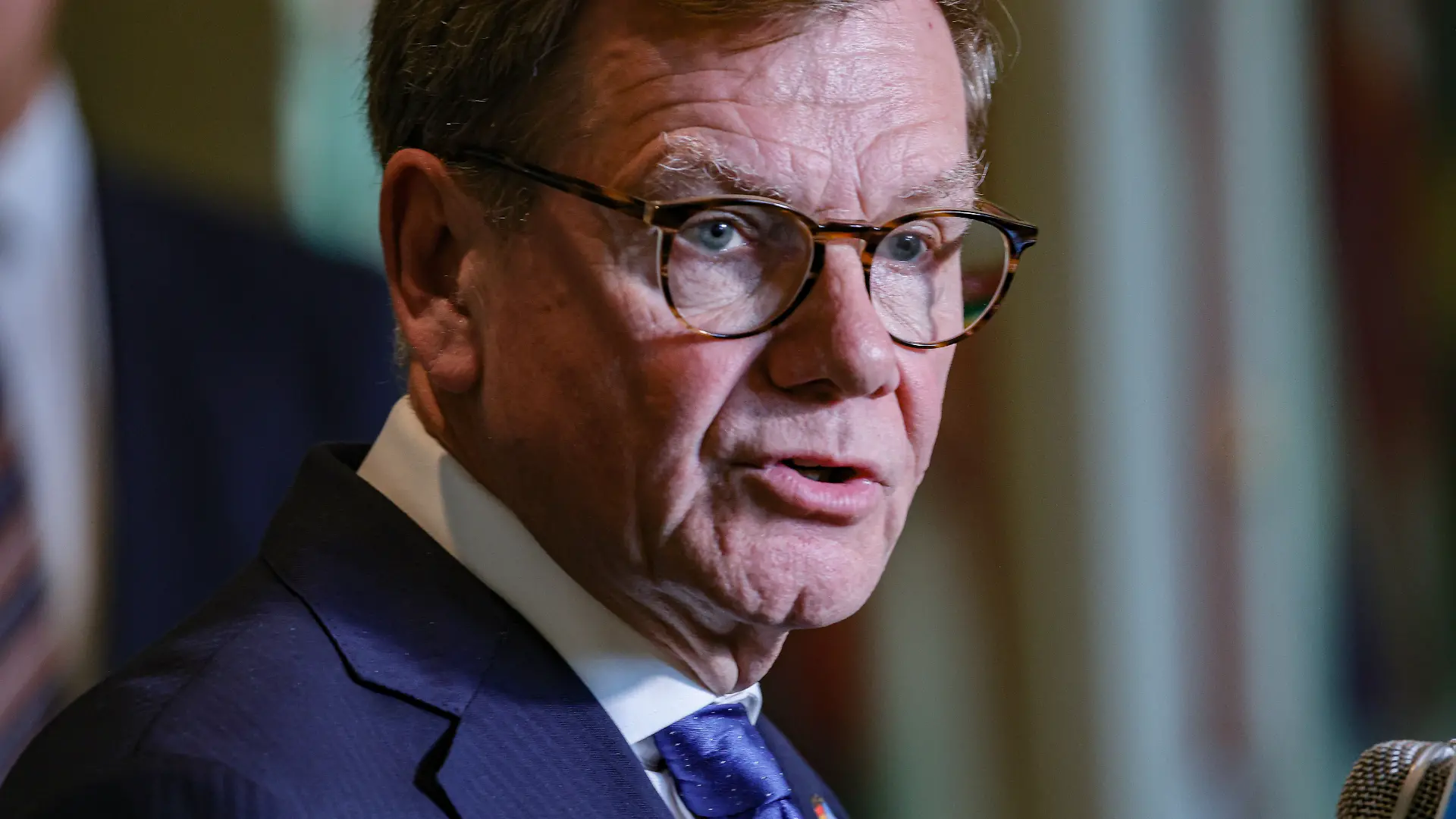 June 3, 2026, New York, New York, USA: Germany's Federal Minister for Foreign Affairs JOHANN WADEPHUL speaks to reporters at the General Assembly stakeout after Germany lost its bid for a non-permanent seat on the UN Security Council for the 2027a€“2028 term inside the General Assembly Hall at UNHQ. (Credit Image: Bianca Otero/ZUMA Press Wire)