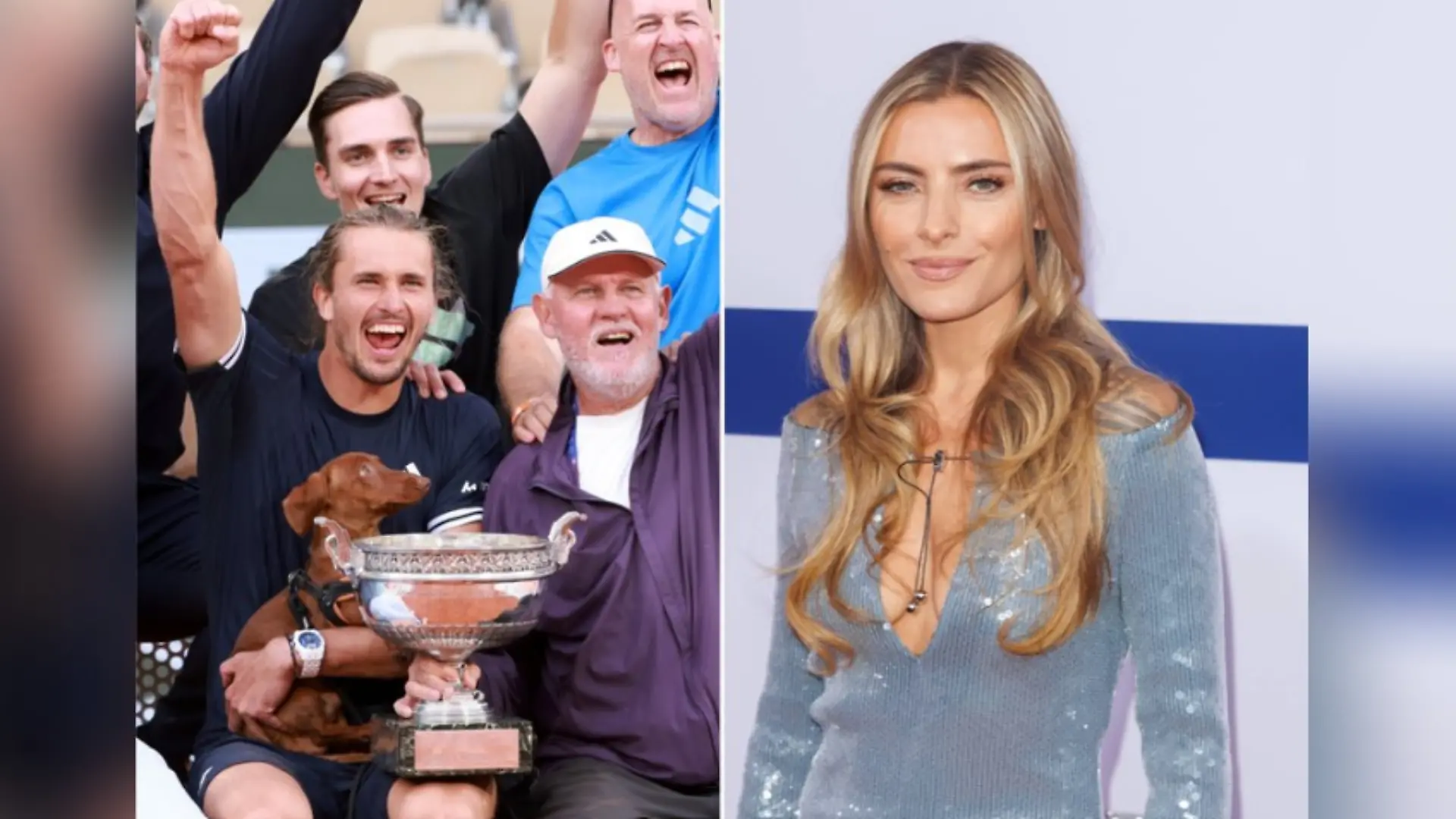 Screenshot 2026Alexander Zverev feierte zunächst unter anderem mit Dackel Mishka den Sieg, Partnerin Sophia Thomalla reiste später zu ihm nach Paris.
