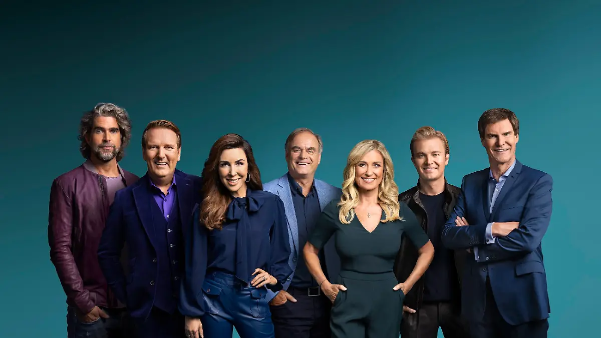 V.l.: Nils Glagau, Ralf Dümmel, Judith Williams, Dr. Georg Kofler, Dagmar Wöhrl, Nico Rosberg und Carsten Maschmeyer.
Die Verwendung des sendungsbezogenen Materials ist nur mit dem Hinweis und Verlinkung auf RTL+ gestattet.