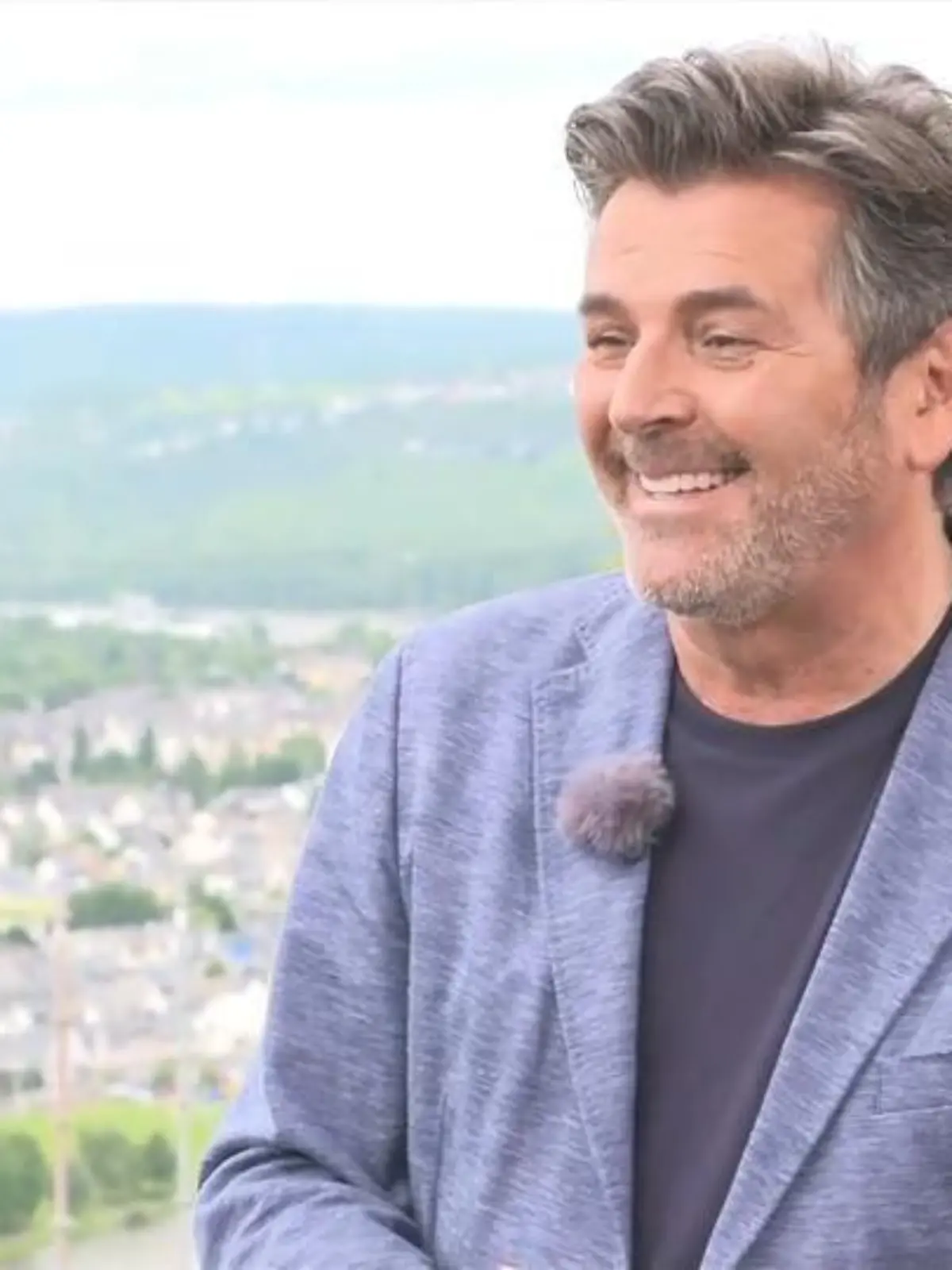 Thomas Anders über den Dächern von Koblenz.