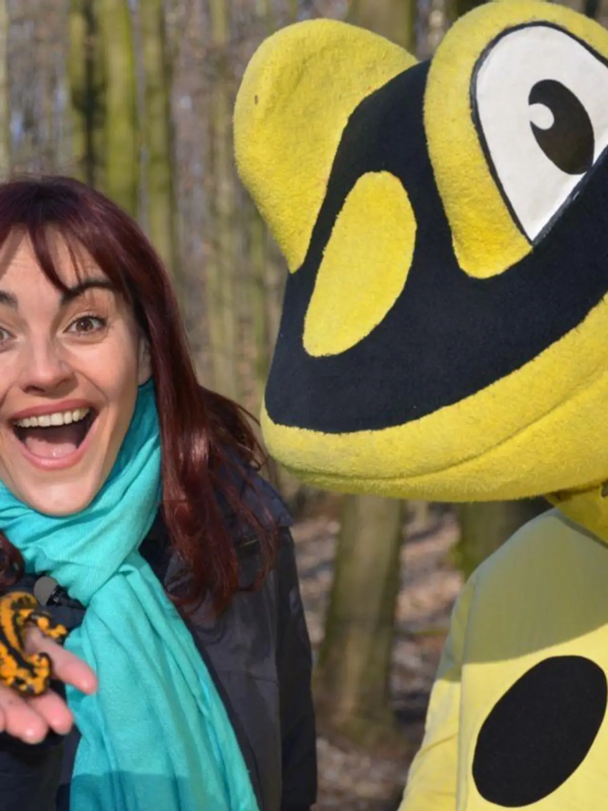 hundkatzemaus-Reporterin Diana Eichhorn geht auf Exkursion, um eines der scheuen gefleckten Tiere zu entdecken: den Feuersalamander.