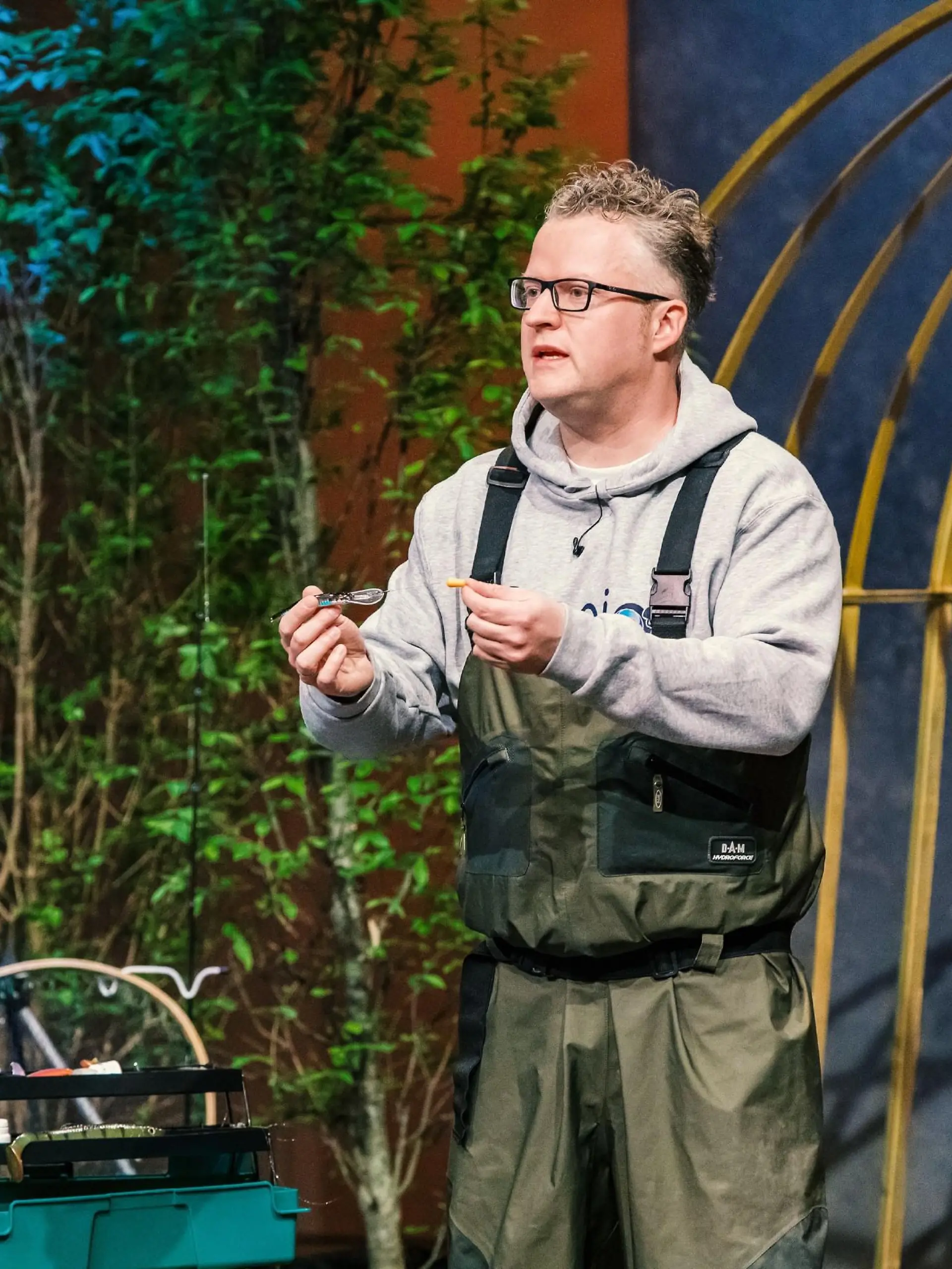 Dr. Christopher Rupp aus Gehrden präsentiert mit "iCapio" duftende Angelköder. Er erhofft sich ein Investment von 95.000 Euro für 20 Prozent der Anteile an seinem Unternehmen.
