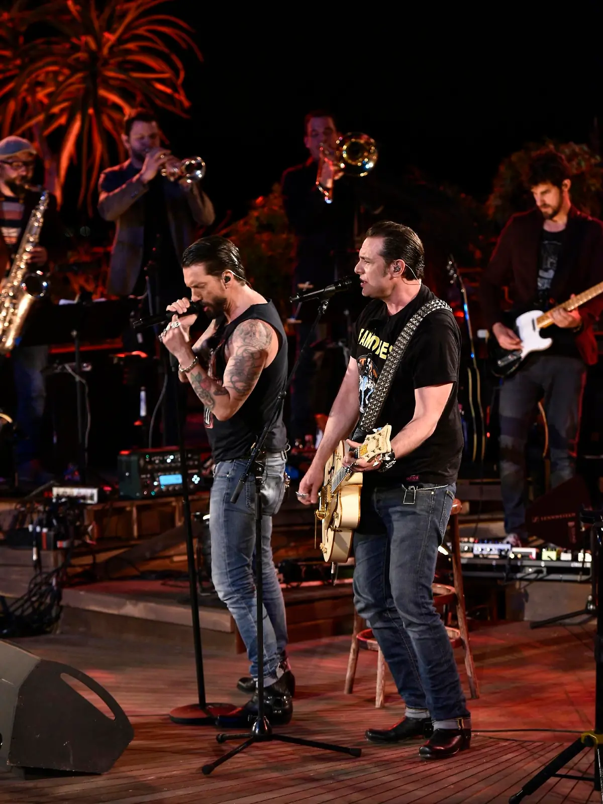Alec Völkel (l.) und Sascha Vollmer von "The BossHoss".