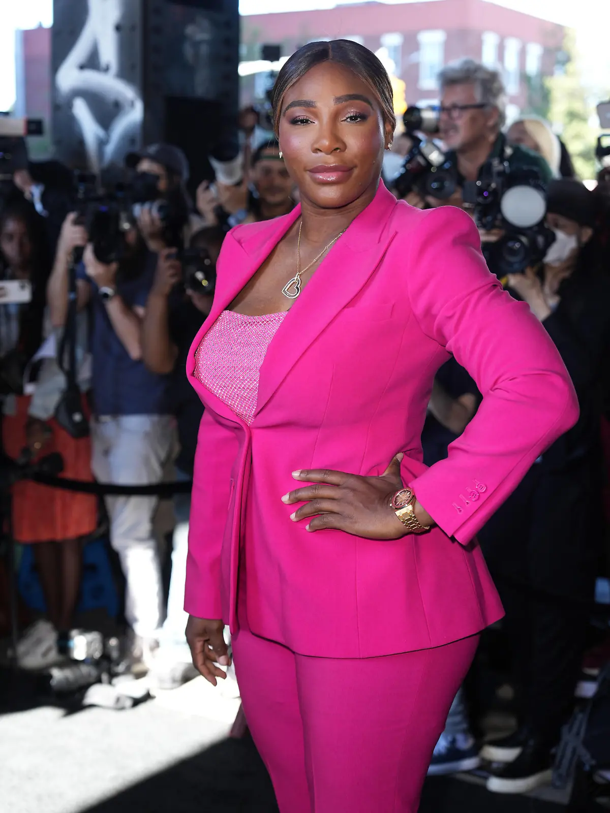 Michael Kors Runway Show September 2022 New York Fashion Week -Arrivals NEW YORK, NEW YORK - SEPTEMBER 13: Serena Williams at the Michael Kors Runway Show during September 2022 New York Fashion Week: The Shows on September 14, 2022 in New York City. New York City United States PUBLICATIONxNOTxINxFRA Copyright: xJohnxNacionx originalFilename: nacion-michaelk220914_npED3.jpg