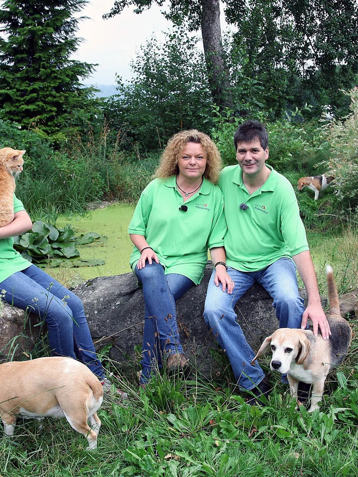 Mandy (links), Christina und Hans-Peter Schmidt