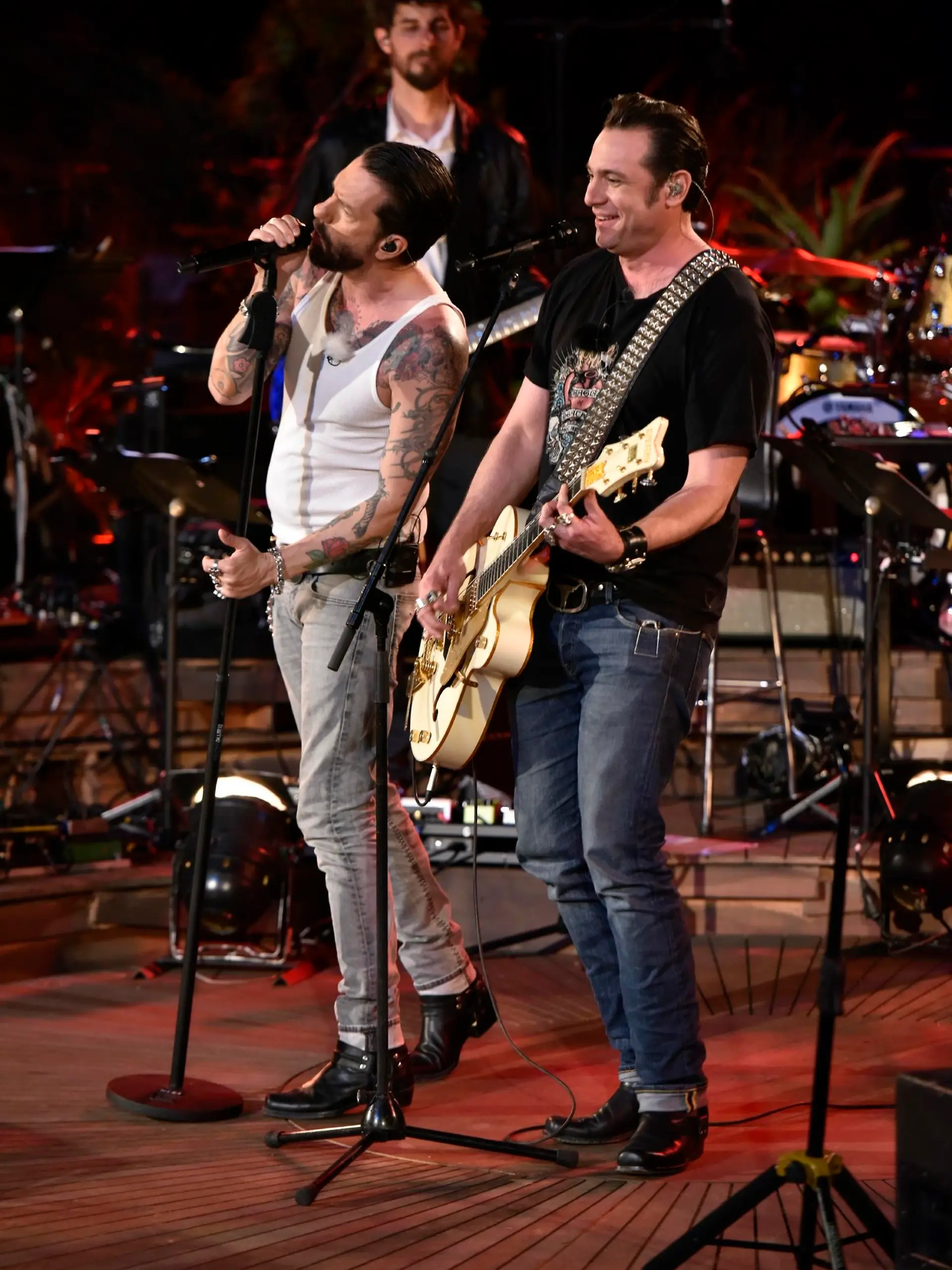 Alec Völkel (l.) und Sascha Vollmer von "The BossHoss". 