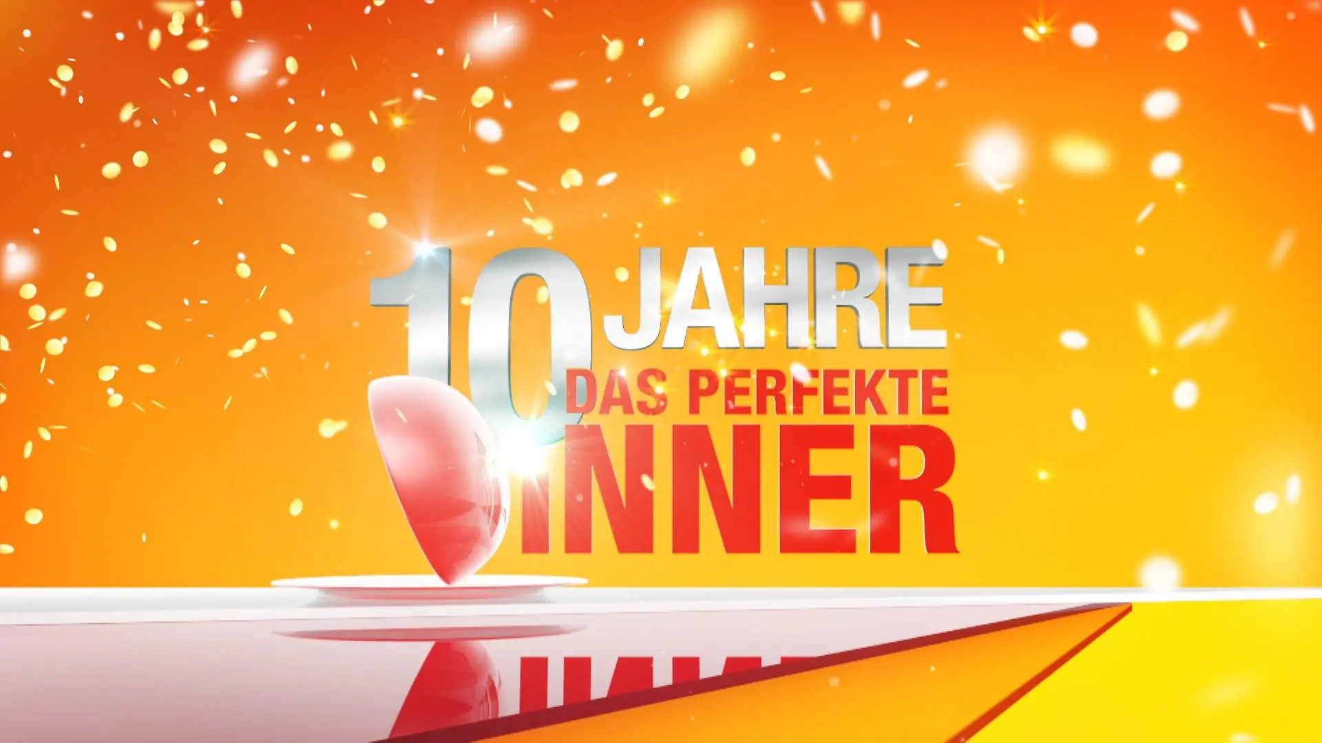 Das Logo zur Jubiläums-Sendung "Das perfekte Dinner - 10 Jahre Dinner".