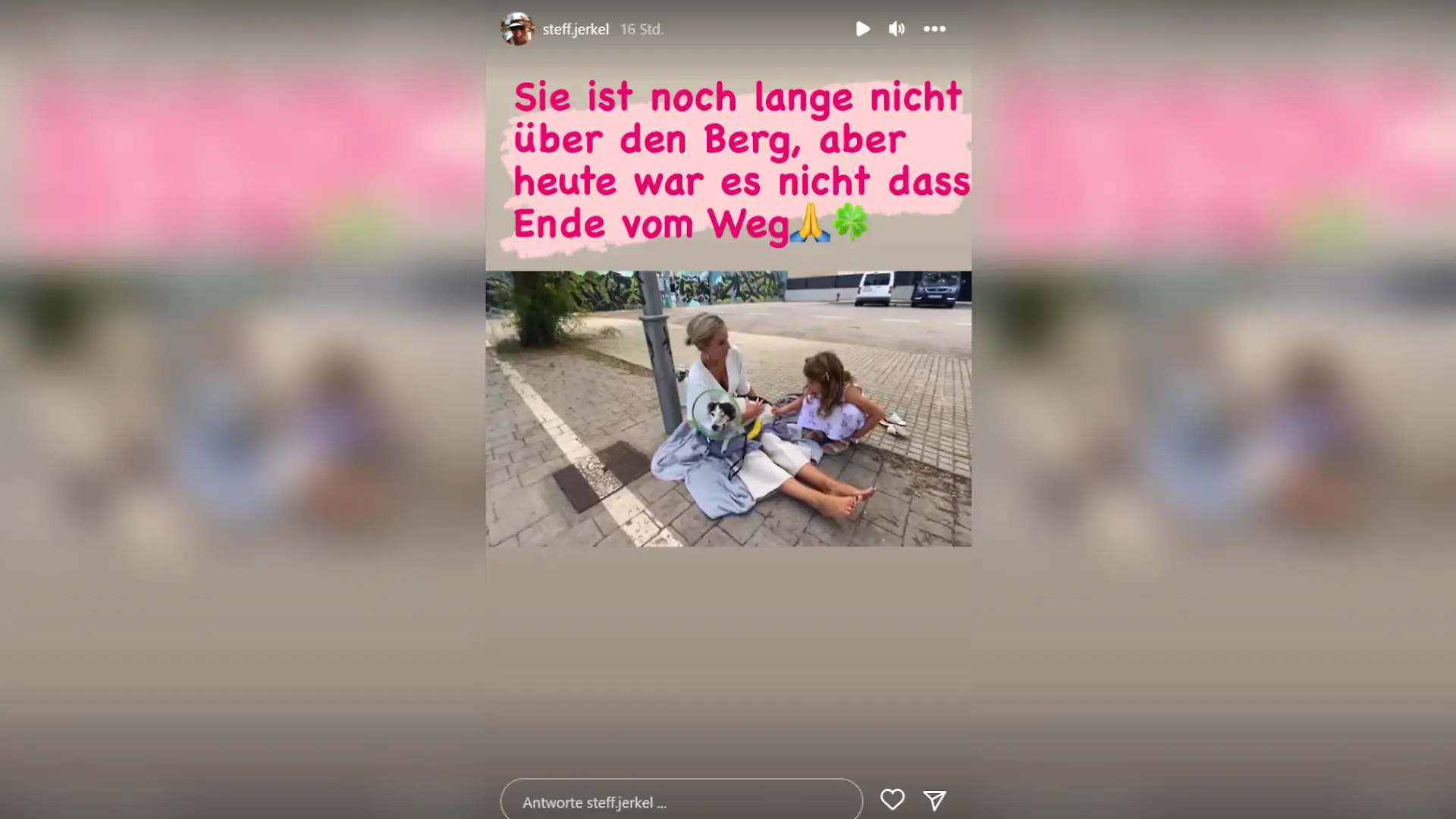 Endlich können Peggy Jerofke und die kleine Josephine ihre geliebte Hündin Kiki wieder in die Arme schließen.