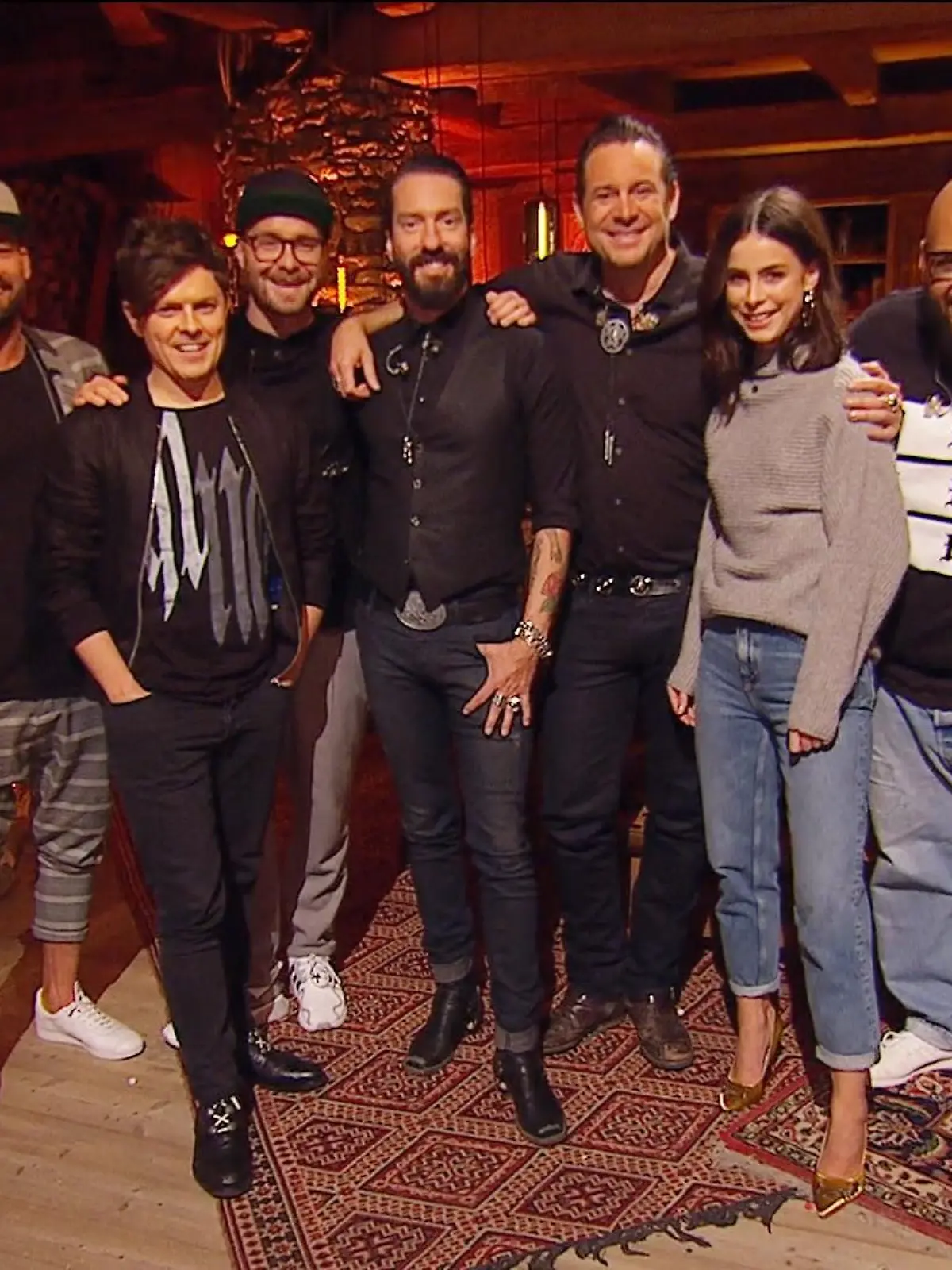V.l.:  Gentleman, Michael Patrick Kelly, Mark Forster, Alec Völkel, Sascha Vollmer, Lena, Moses Pelham und Stefanie Kloß