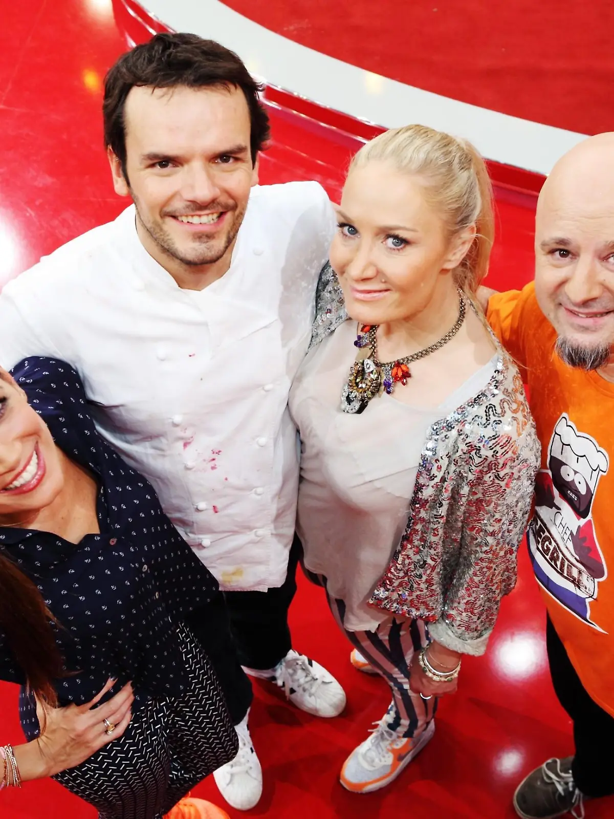 V.l.: Jana Ina Zarrella, Steffen Henssler, Janine Kunze, Detlef Steves