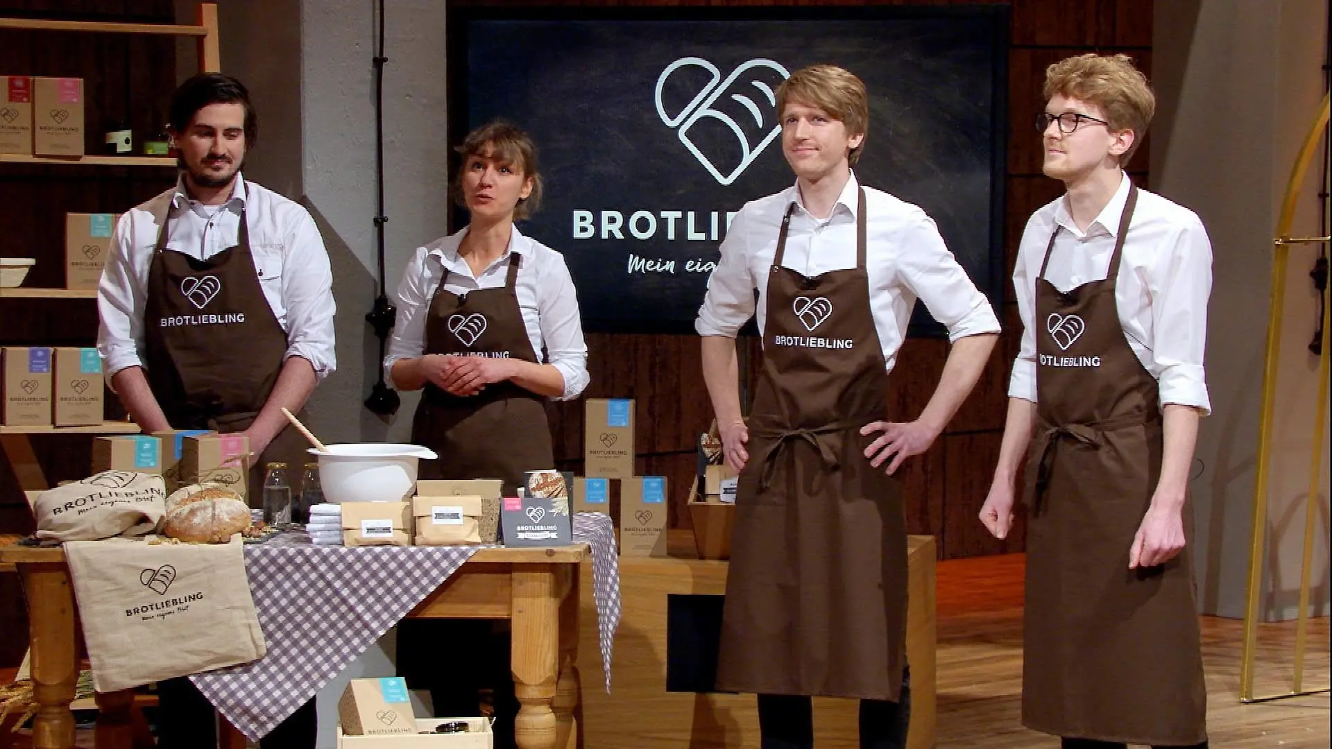 "Brotliebling": (v.l.) Nico Maier, Miriam Bittner, Johannes Arning und Matthias Arning.
