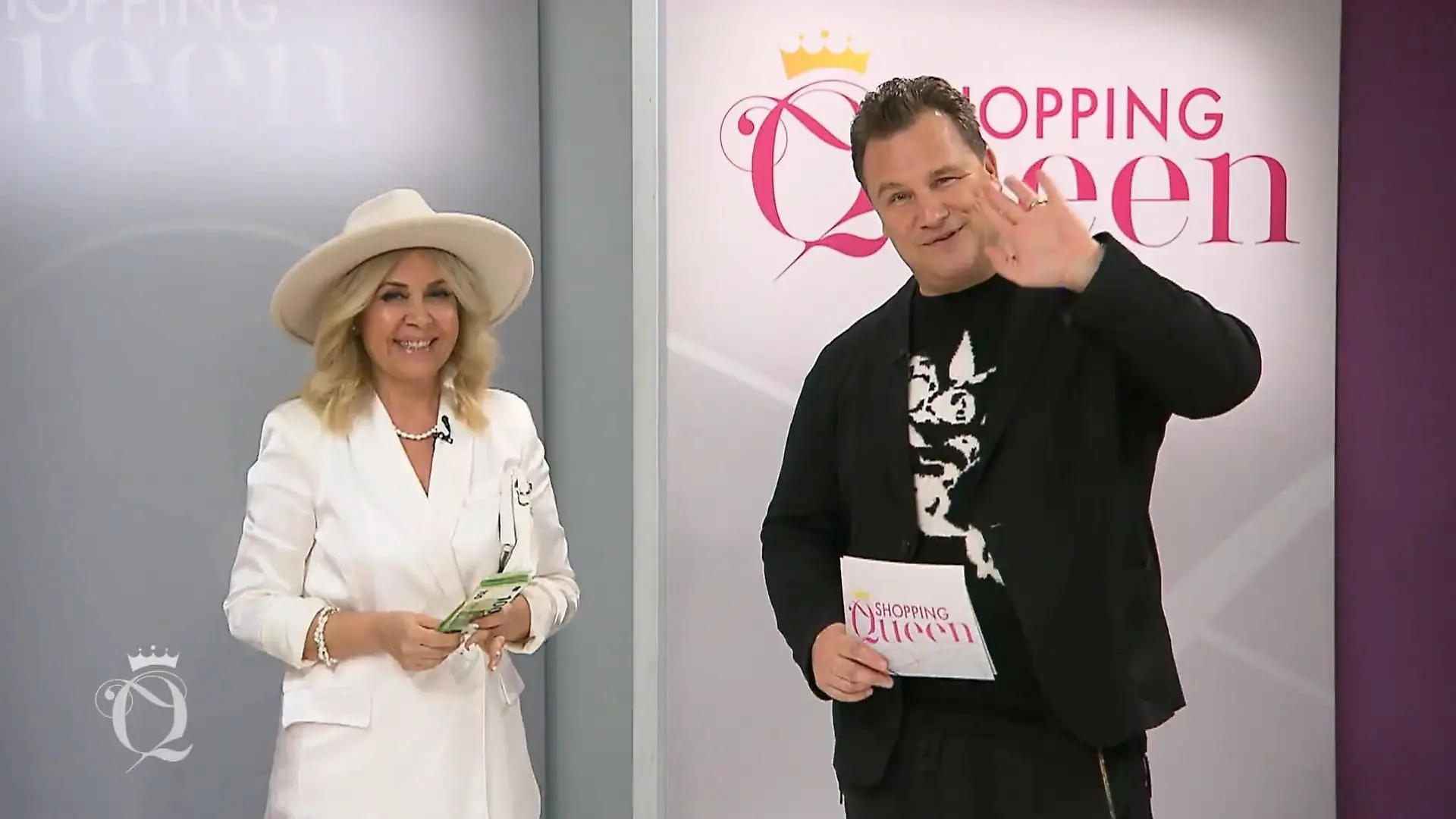 Die Kölner „Shopping Queen“-Gewinnerin Tala und Stardesigner Guido Maria Kretschmer beim Finale in Hamburg