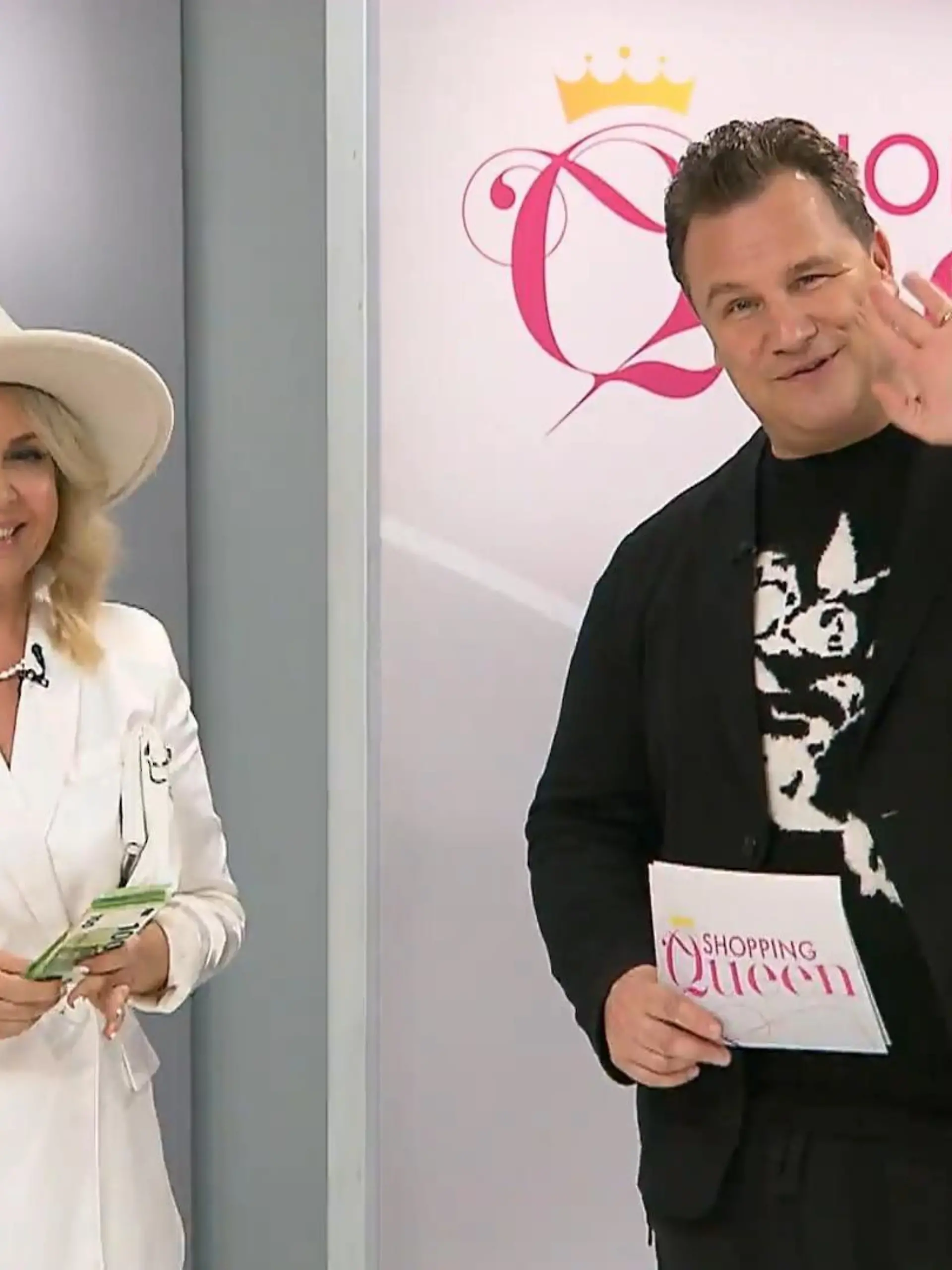 Die Kölner „Shopping Queen“-Gewinnerin Tala und Stardesigner Guido Maria Kretschmer beim Finale in Hamburg