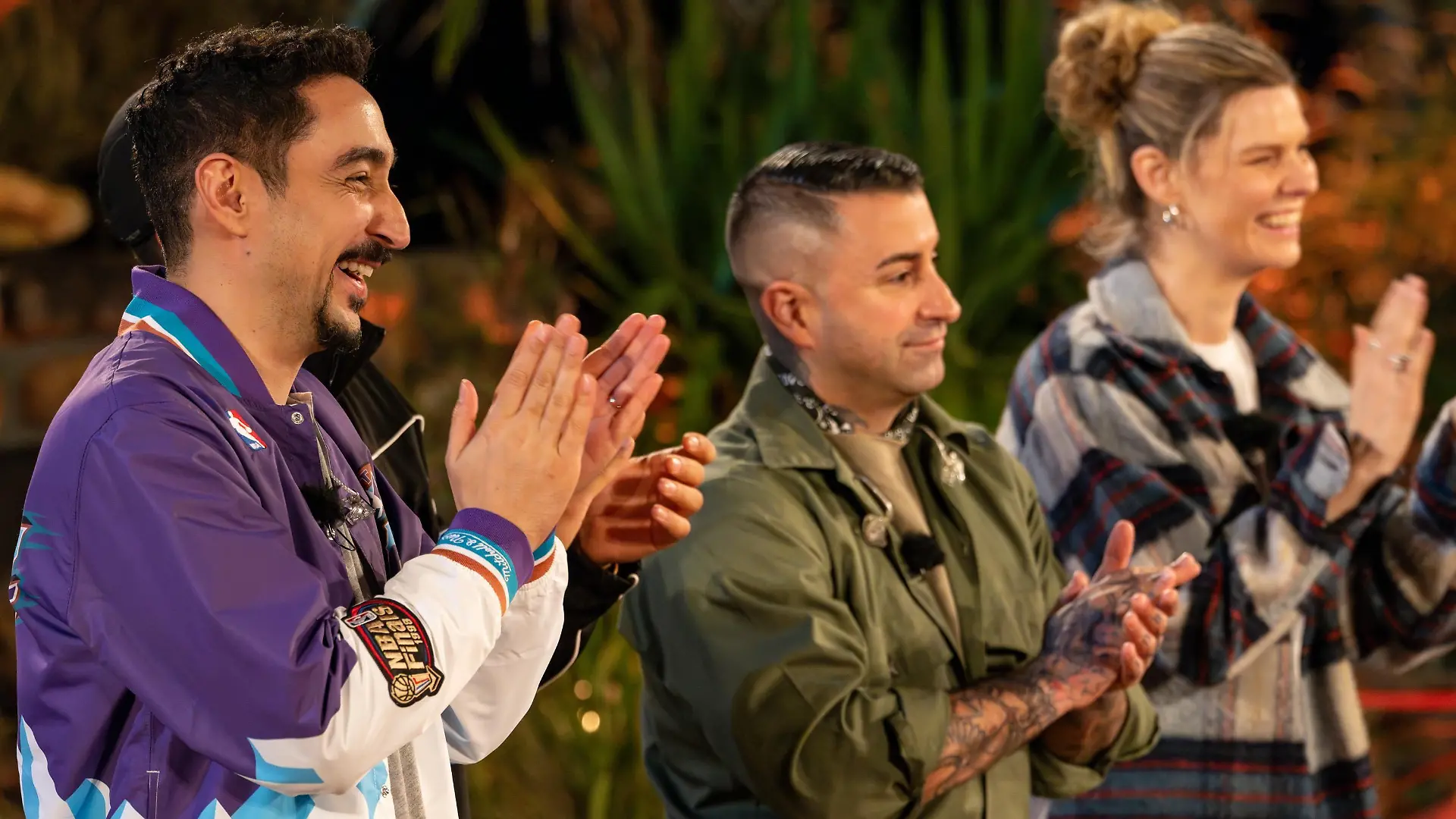 V.l.: Eko Fresh, Emilio, Sammy Amara, Eva Briegel
+++ Die Verwendung des sendungsbezogenen Materials ist nur mit dem Hinweis und Verlinkung auf RTL+ gestattet. +++